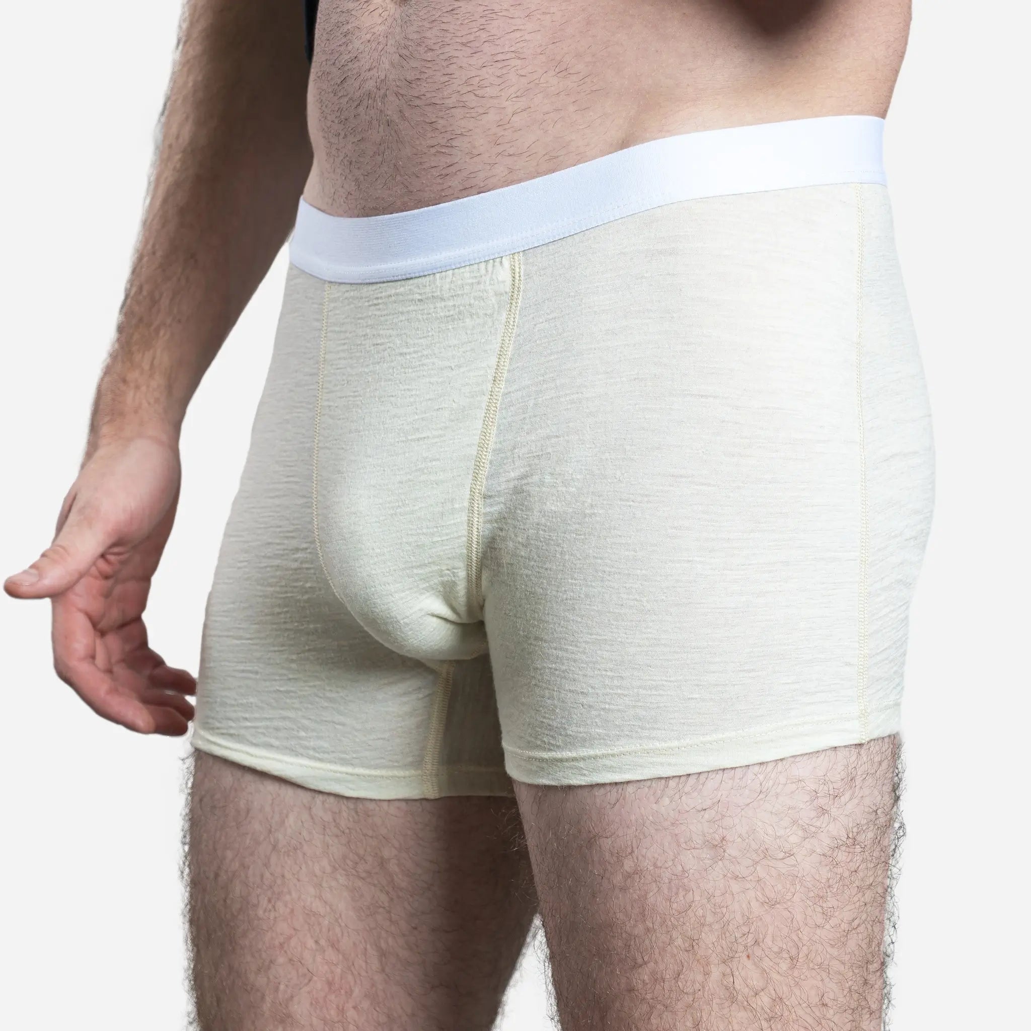 Ultra-Soft Men's Alpaca Wool Boxer Briefs - 160 GSM Lightweight Underwear for All-Day Comfort | Perfect for Travel, Hiking & Cold Weather Activities