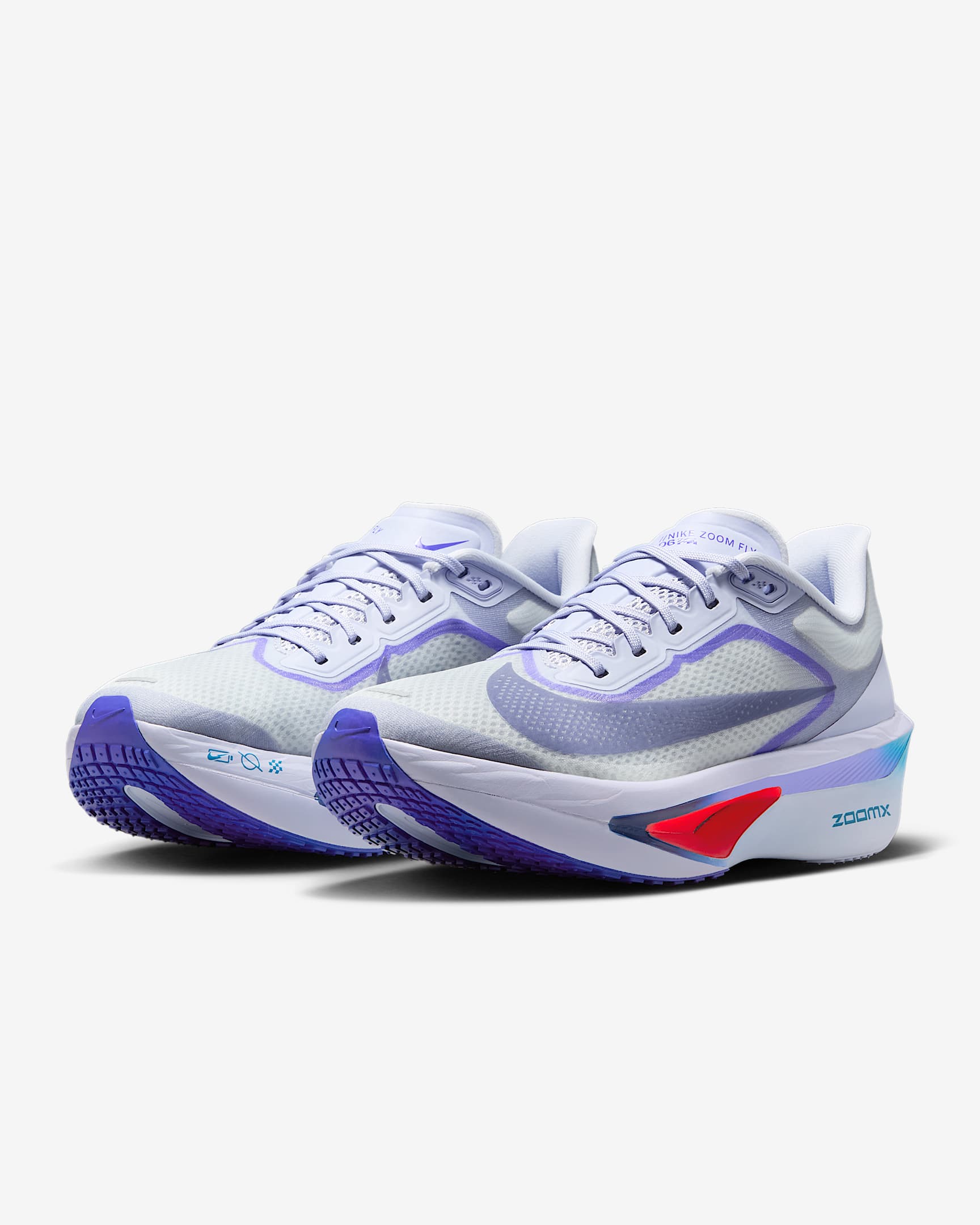 Nike Zoom Fly 6 Women's Running Shoes (B Width) - Ghost/Blue Void/Football Grey | Lightweight Cushioned for Marathon Training & Road Running