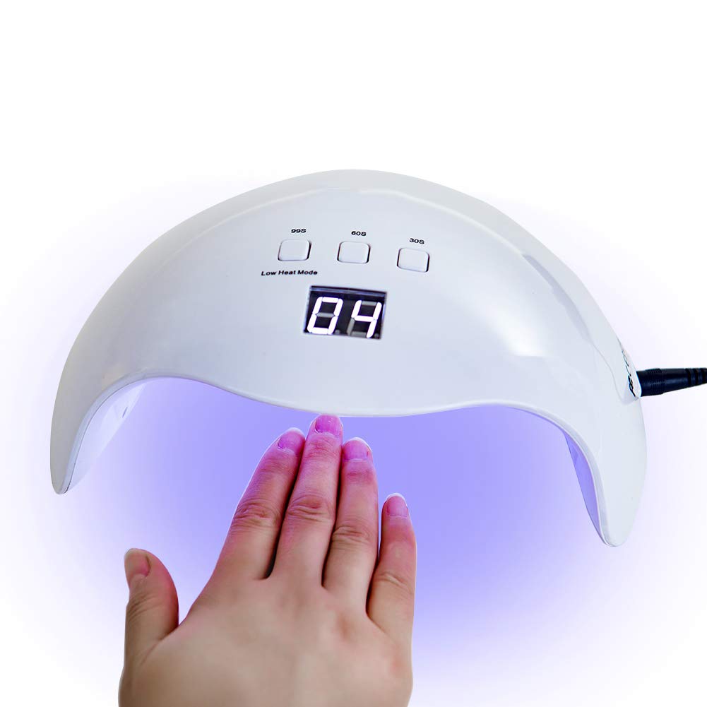 Professional UV LED Nail Lamp Dryer for Gel Polish - Fast Curing Manicure & Pedicure Tool with Auto Sensor - Perfect for Home Nail Salons & DIY Gel Nail Art