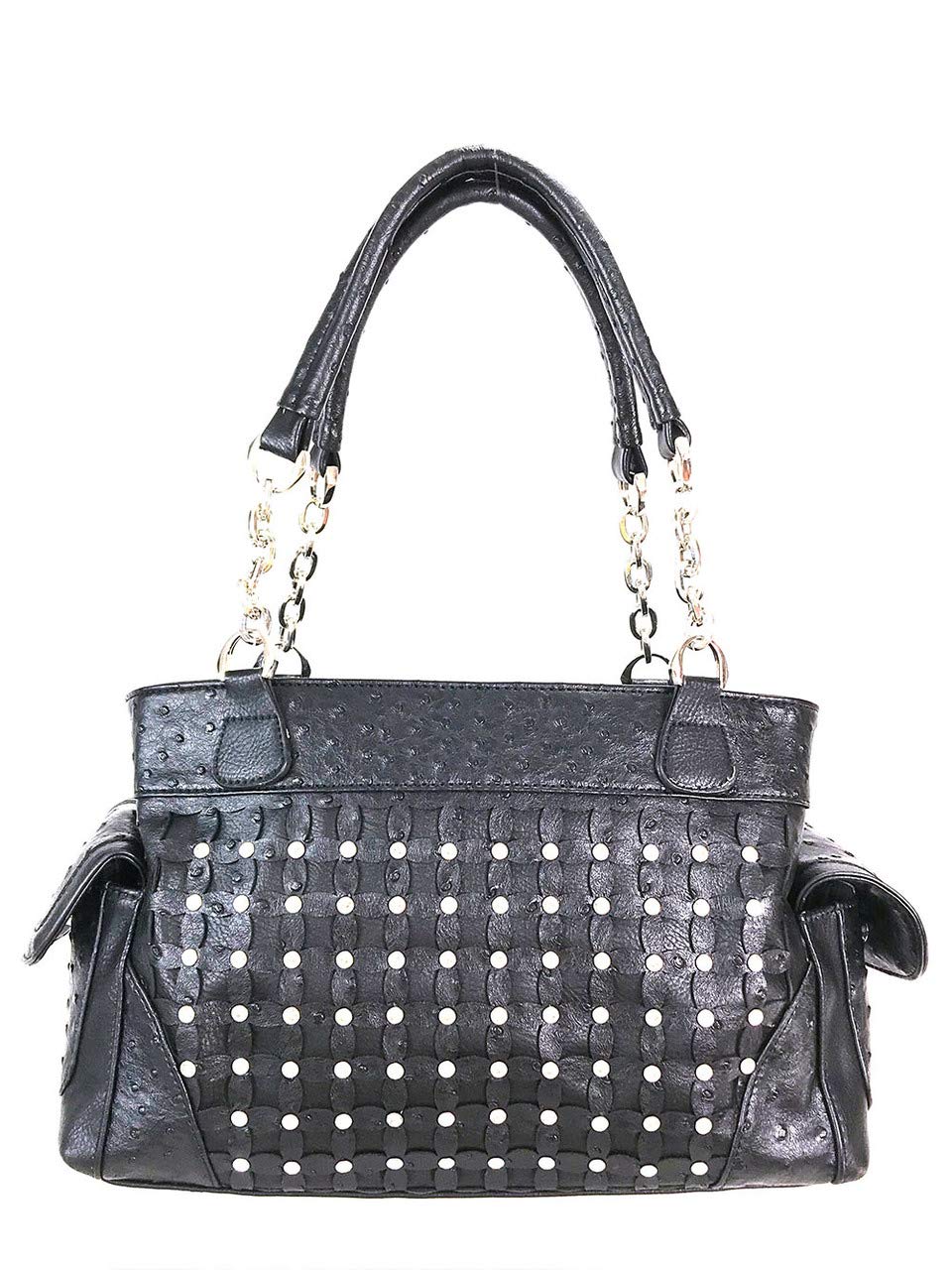 Zzfab Diamond Flower Studded Rhinestone Concealed Carry Purse - Elegant Clutch for Women, Perfect for Weddings, Parties, and Special Occasions
