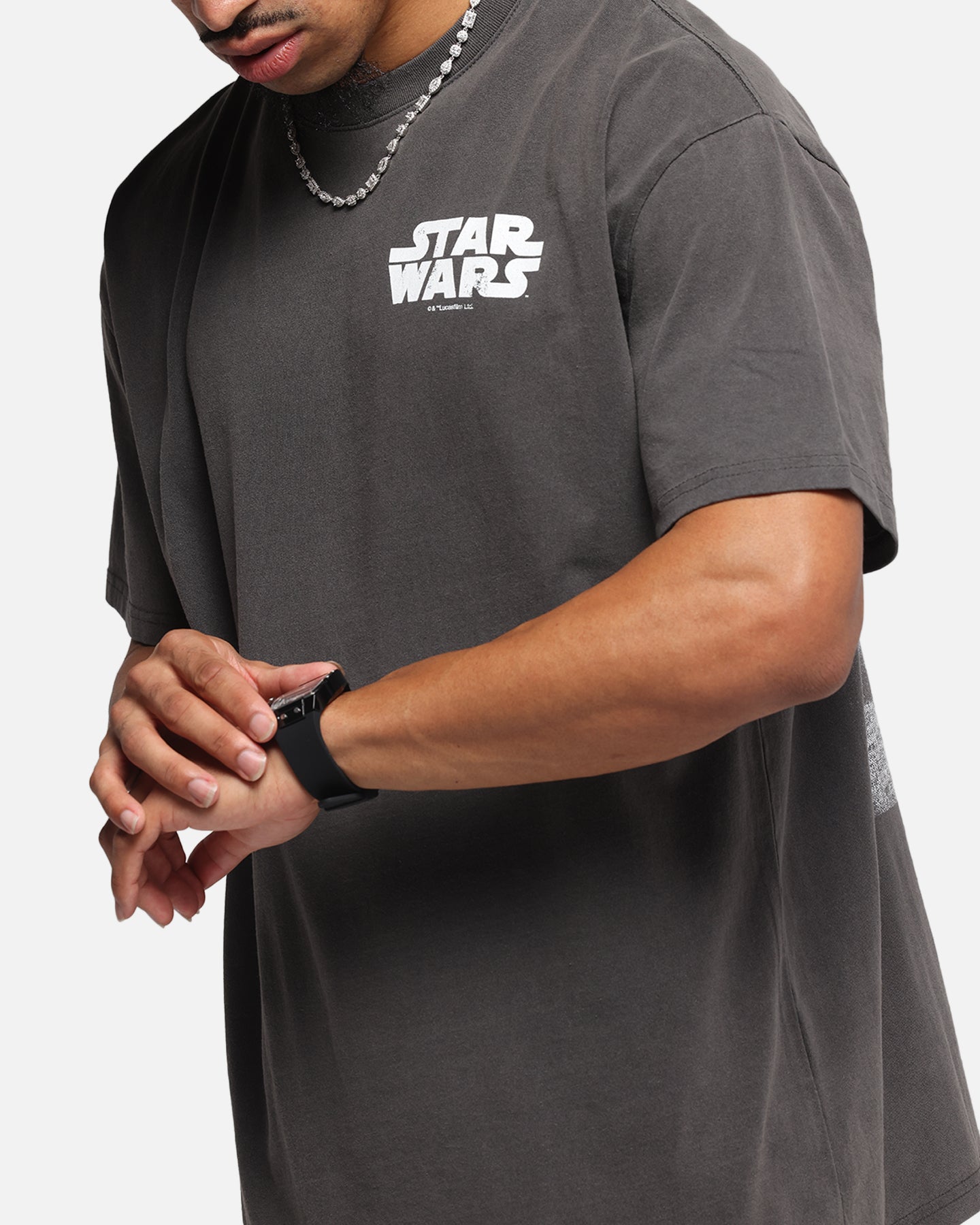 Star Wars Anakin Skywalker Vintage T-Shirt - Black Wash Distressed Style - Perfect for Cosplay, Movie Nights & Star Wars Fans