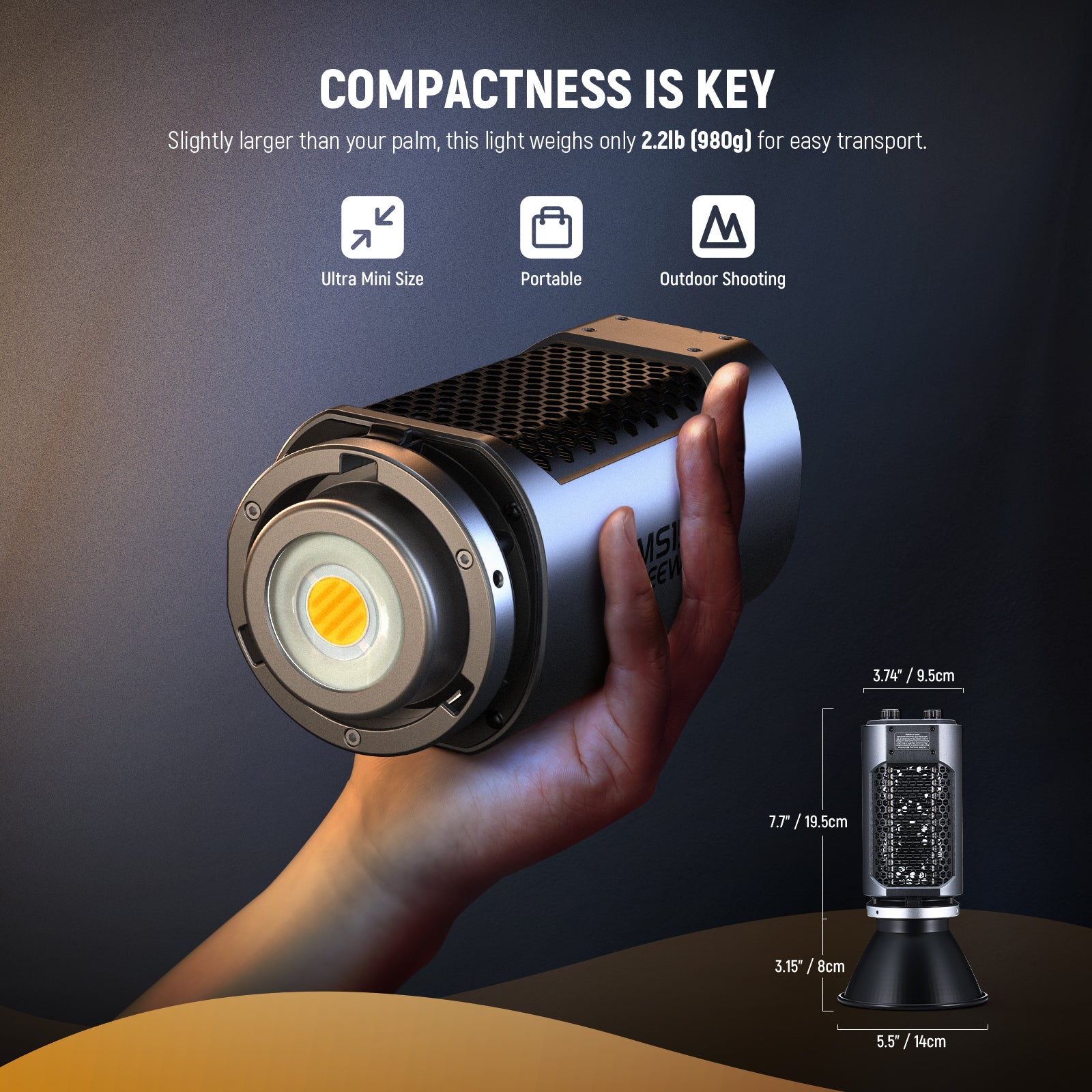 NEEWER MS150B 130W Bi-Color LED Video Light for Photography, YouTube Videos, and Studio Lighting - Perfect for Vlogging, Live Streaming, and Professional Filmmaking