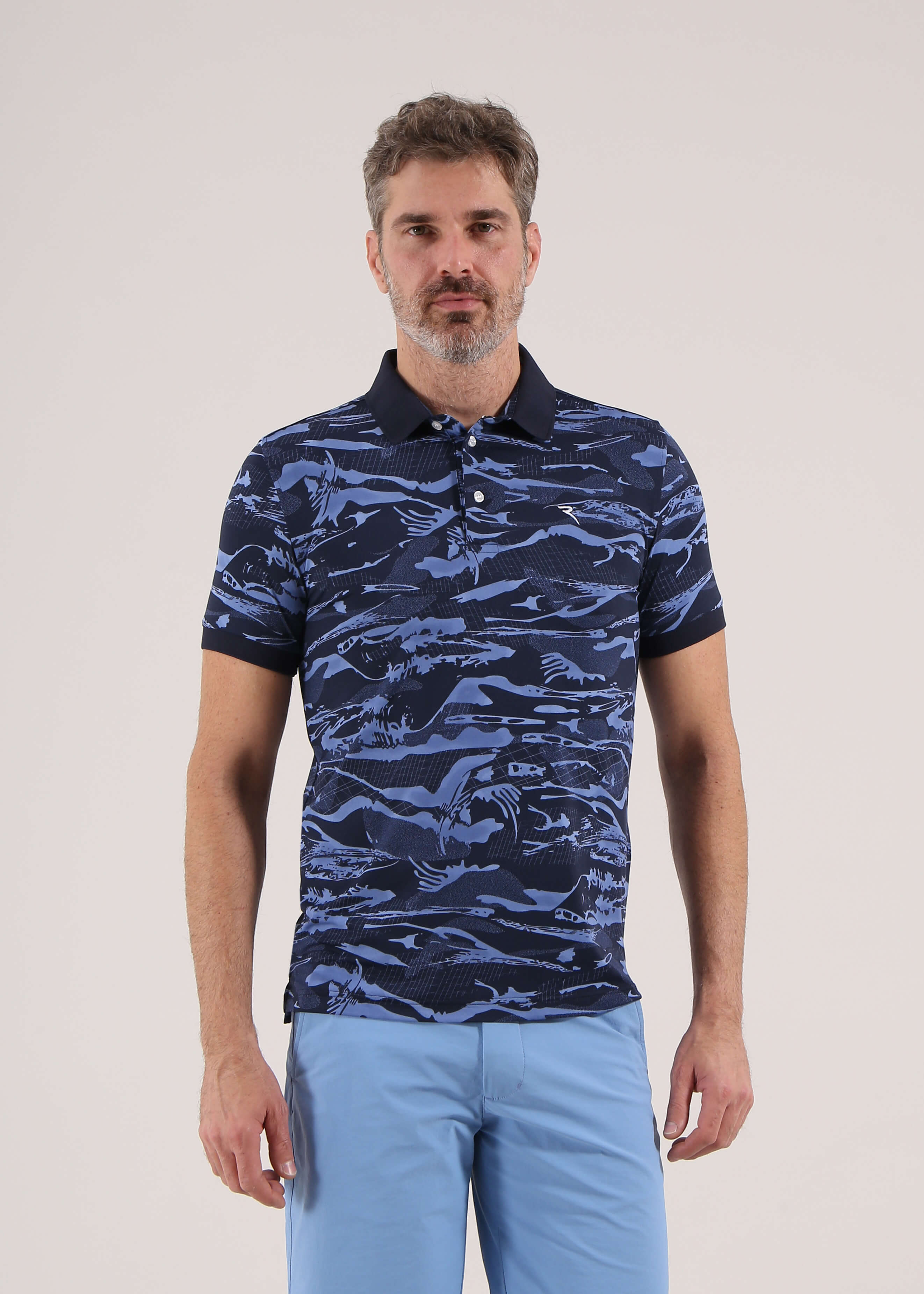 Eco-Friendly Sunblock® Printed Polo Shirt for Men & Women | UV Protection & Breathable Fabric | Perfect for Outdoor Activities, Golf & Casual Wear