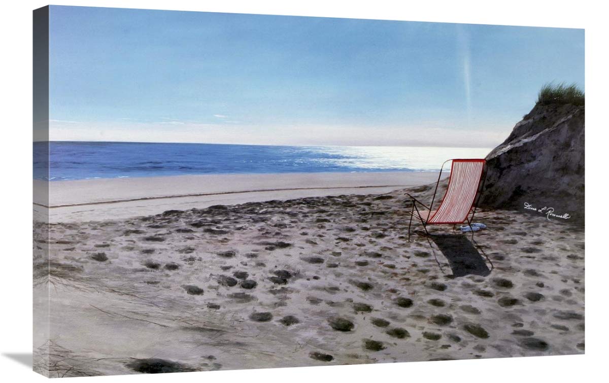 Summer Place Canvas Wall Art - 30x20 Inches - Beach Landscape Painting - Perfect for Living Room, Bedroom & Office Decor