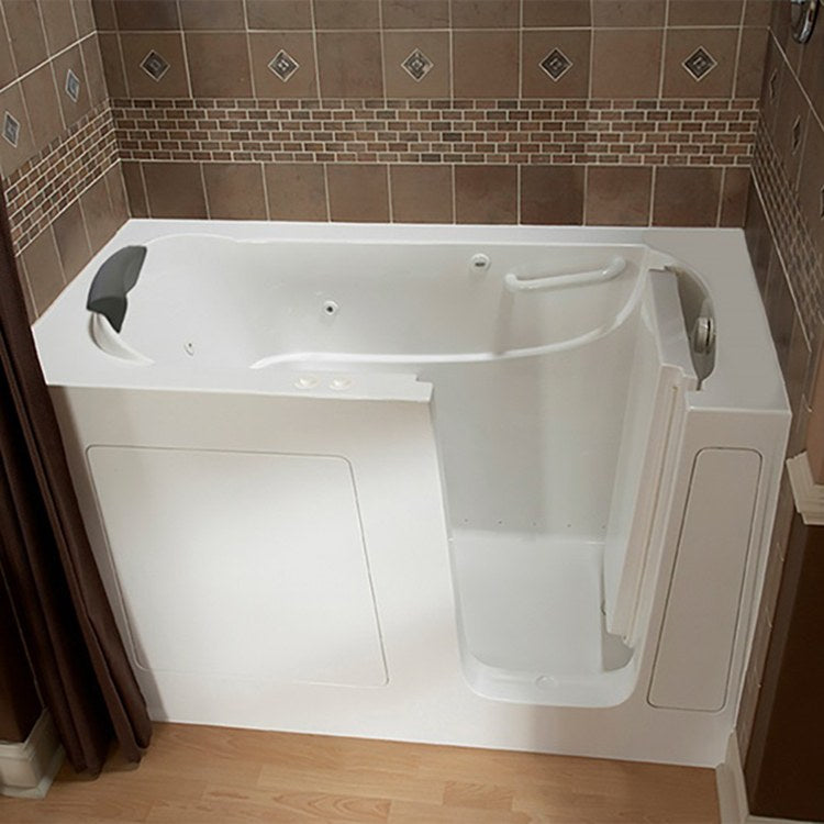 3060 Series 30W x 60L Gelcoat Walk-In Combination Bathtub with Right Hand Drain - Perfect for Small Bathrooms & Modern Home Spa Experience