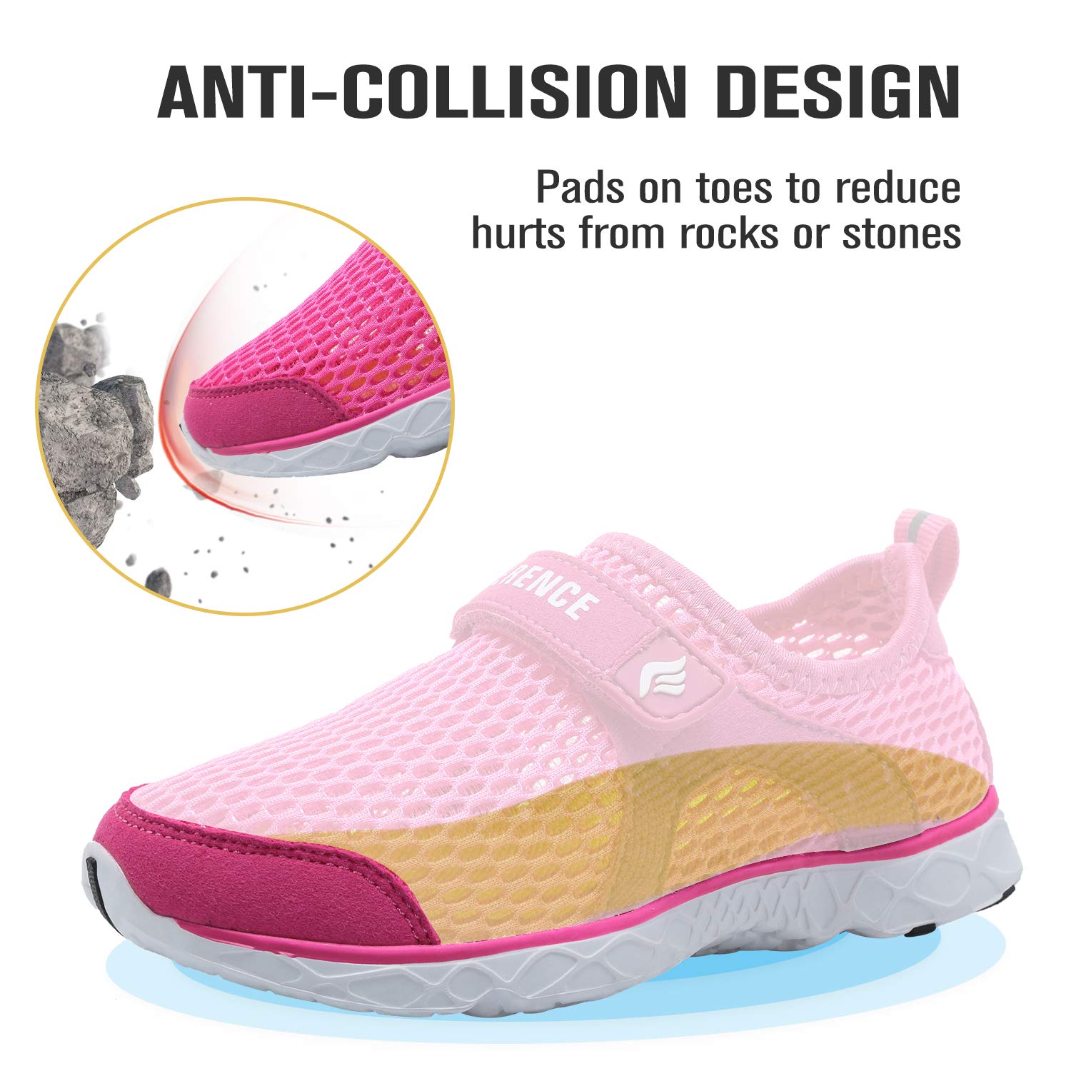 CIOR Kids Water Shoes - Lightweight Swim Sneakers for Toddler & Big Kid - Beach & Pool Wear