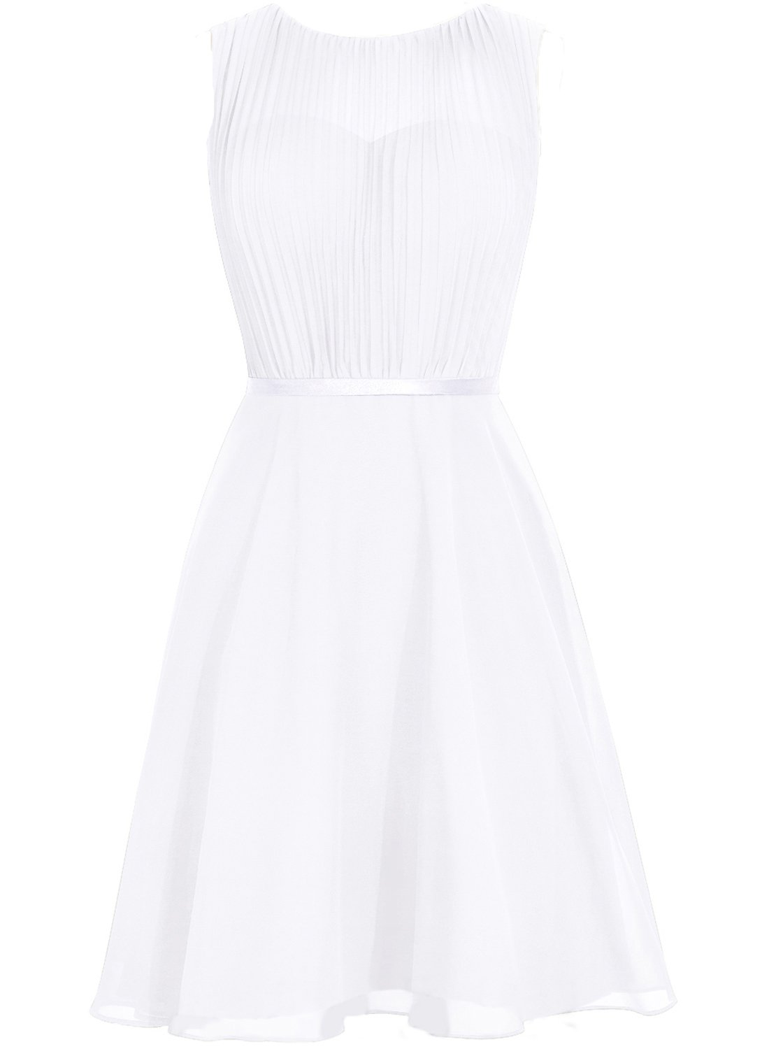 JAEDEN Short Chiffon Bridesmaid Dresses - A-Line Wedding Guest & Prom Dresses for Women - Perfect for Bridal Showers, Receptions & Formal Events