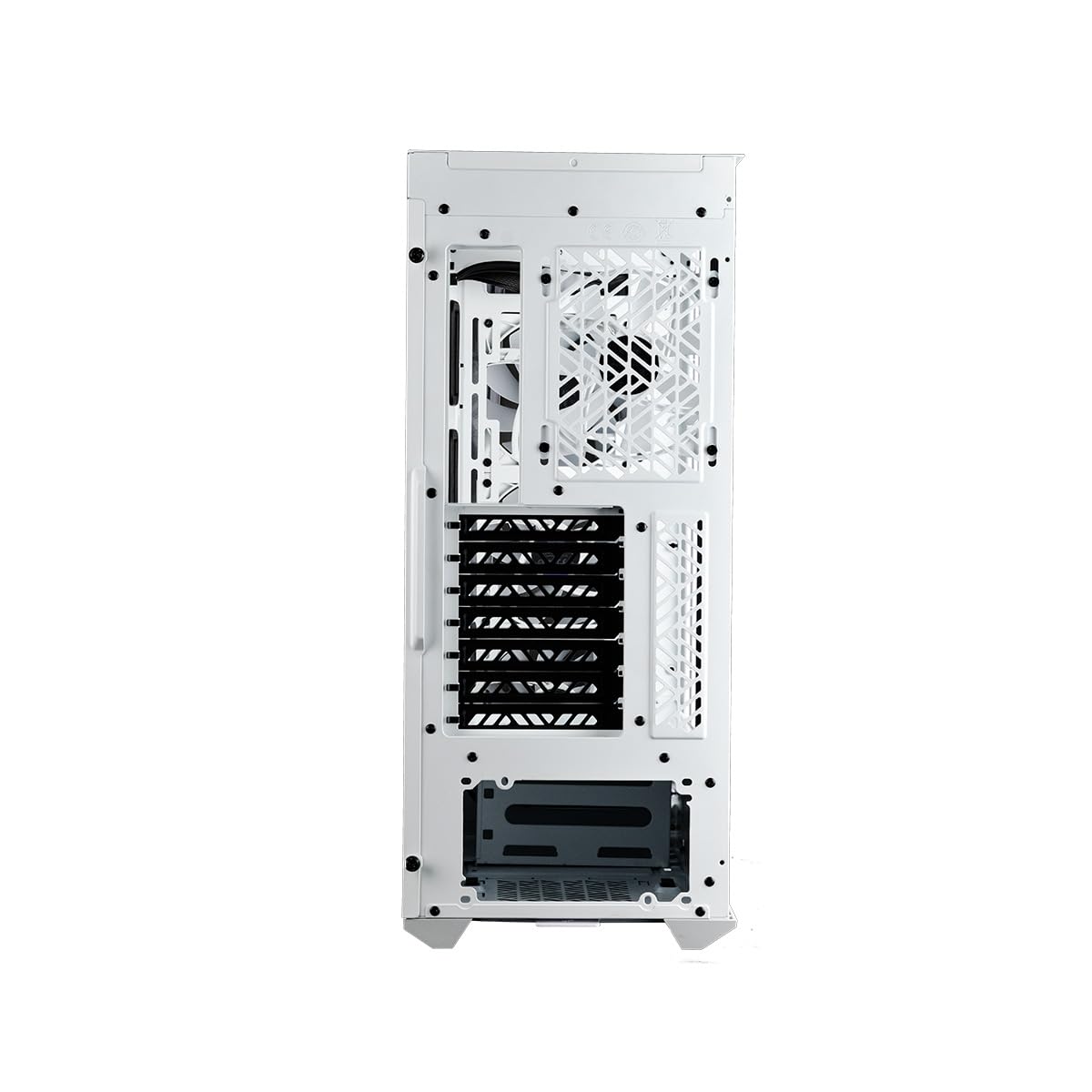Cooler Master MasterBox 520 Mid-Tower ATX PC Case - 4 Pre-Installed ARGB Fans, Tempered Glass Front & Side Panel, Multiple Airflow Configurations, ARGB Controller (White) - Perfect for Gaming PC Builds & Workstation Setups