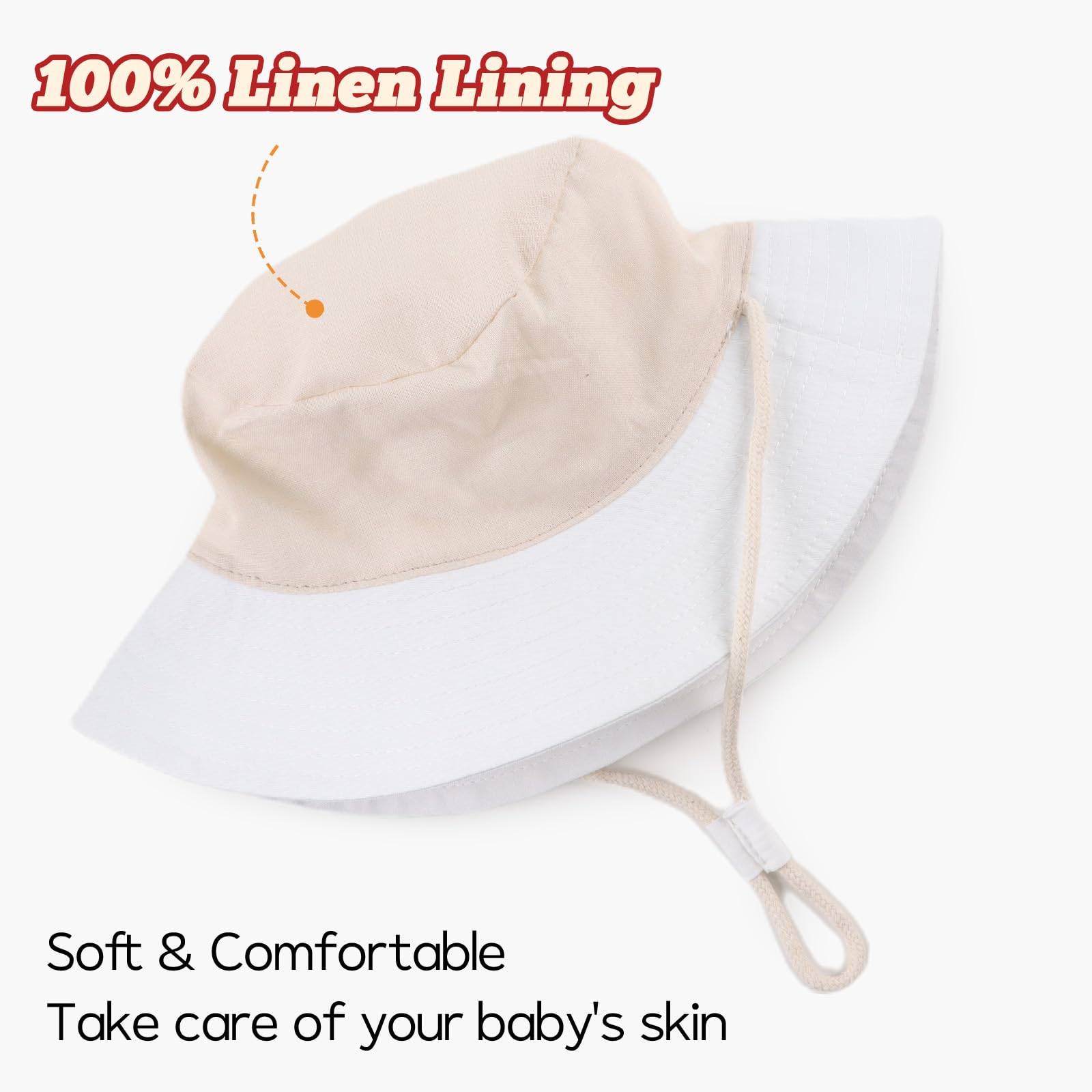 Baby & Toddler Sun Hat for Boys & Girls - UV Protection Bucket Hat for Newborns & Infants - Classic Summer Beach Cap for Kids - Perfect for Outdoor Play, Beach Trips & Sun Protection