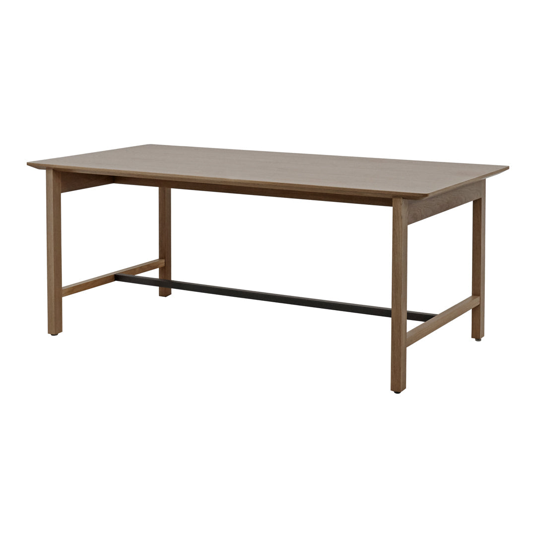 Modern Aya Dining Table - Solid Wood Kitchen Table for 6 - Farmhouse Style Dining Room Furniture for Home & Restaurant Use
