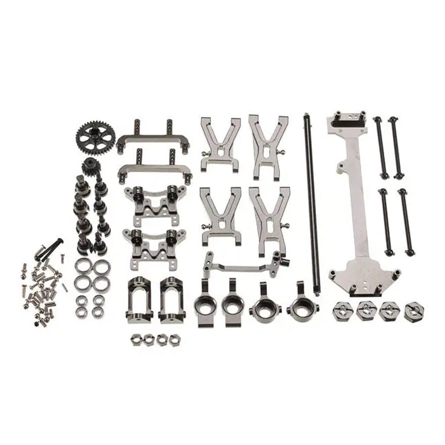 WLtoys 1/18 A949 A959 A969 A979 K929 RC Car Metal Upgrade Parts Kit - 19PCS Replacement Parts for Off-Road Racing, Crawling & Bashing - Durable Aluminum Alloy Upgrade Set for RC Car Enthusiasts