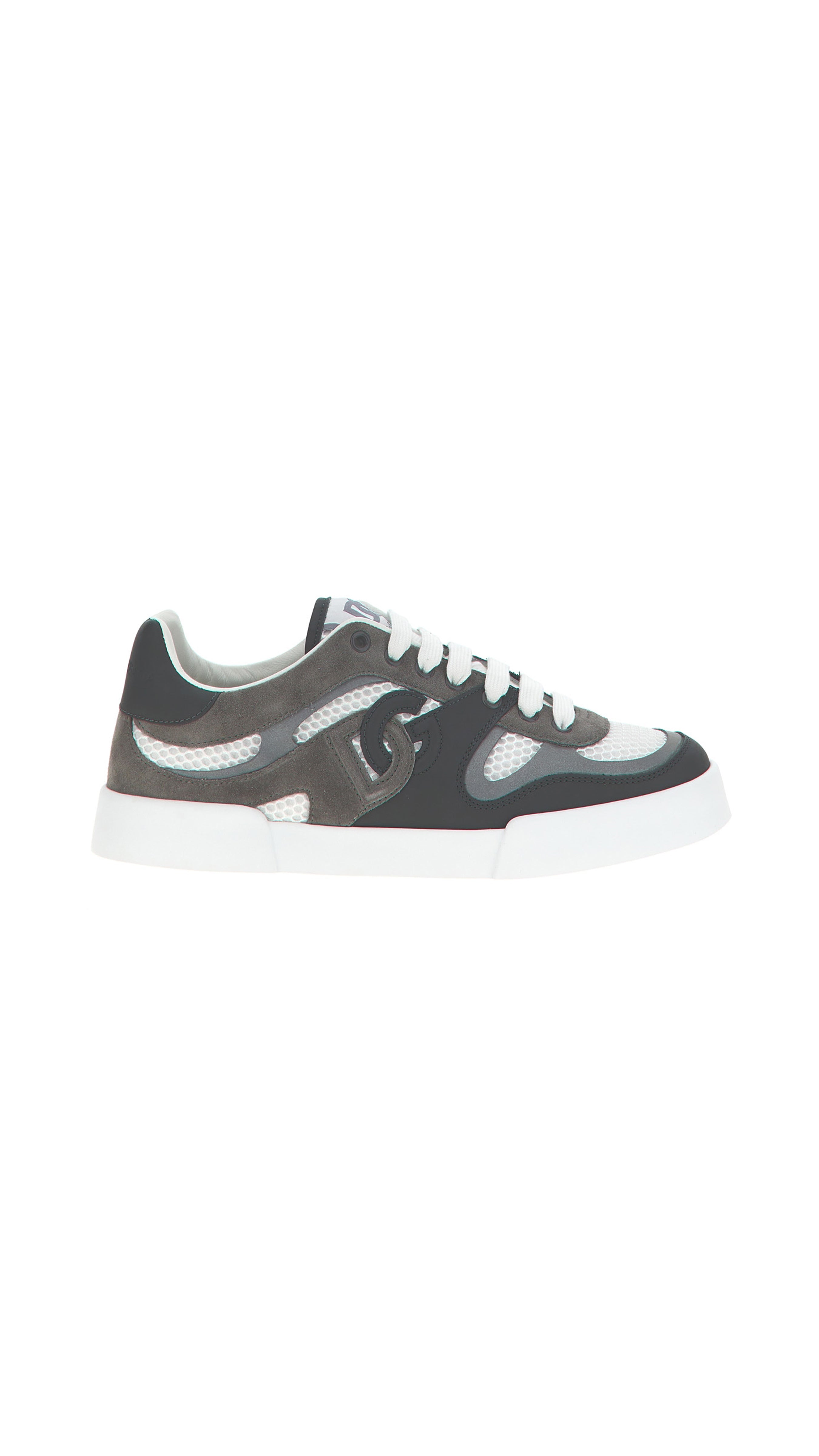 Premium Calfskin Portofino Lightweight Sneakers for Men - Grey | Comfortable Casual Shoes for Walking, Travel & Everyday Wear