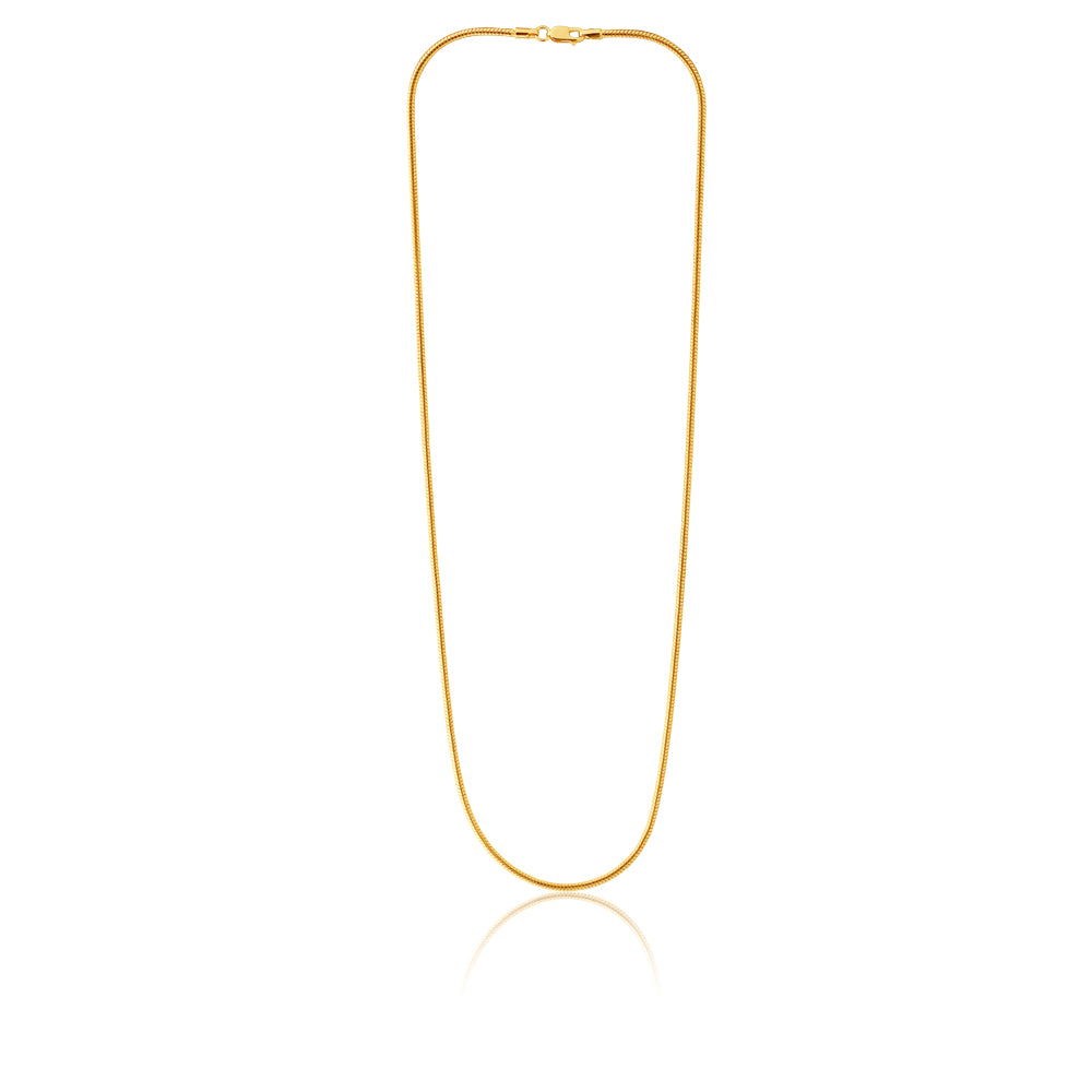 9ct Silver Filled Snake Chain Necklace 45cm 50 Gauge - Elegant Layering Piece for Women's Jewelry Collection | Perfect for Everyday Wear, Gifts & Special Occasions