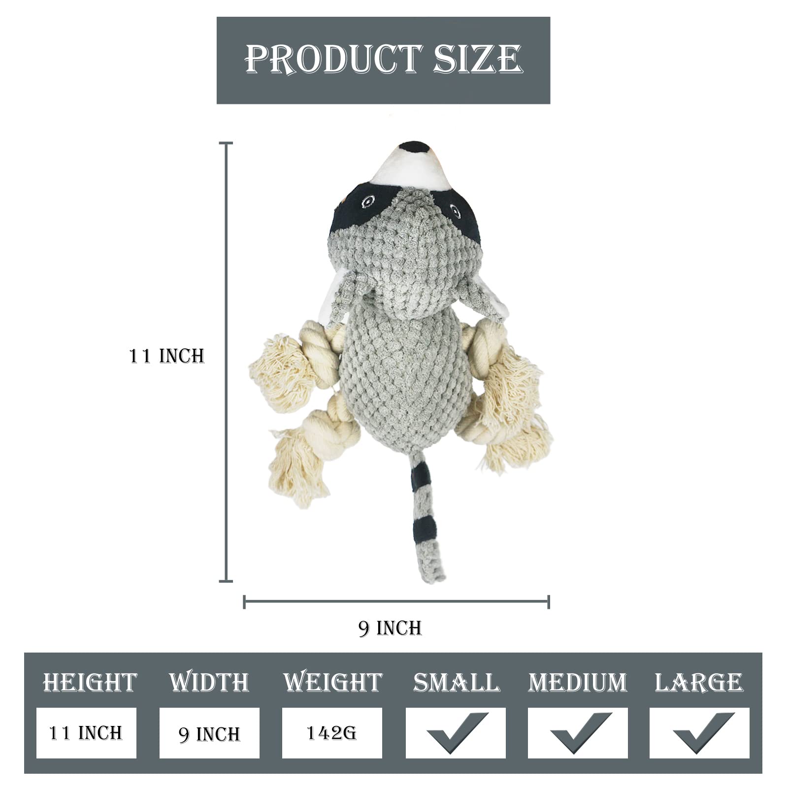 Squeaky Chew Plush Stuffed Dog Toys - Durable Otter Shaped Interactive Puppy Toy for Small Medium Large Dogs | Perfect for Teething, Playtime & Training | Indoor Outdoor Use