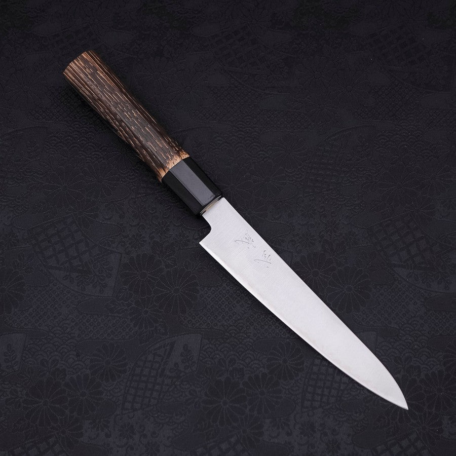 Premium Petty Knife ZDP-189 Super Steel - 150mm Razor-Sharp Blade with Polished Buffalo Chestnut Handle - Perfect for Sushi, Vegetables & Precision Kitchen Tasks