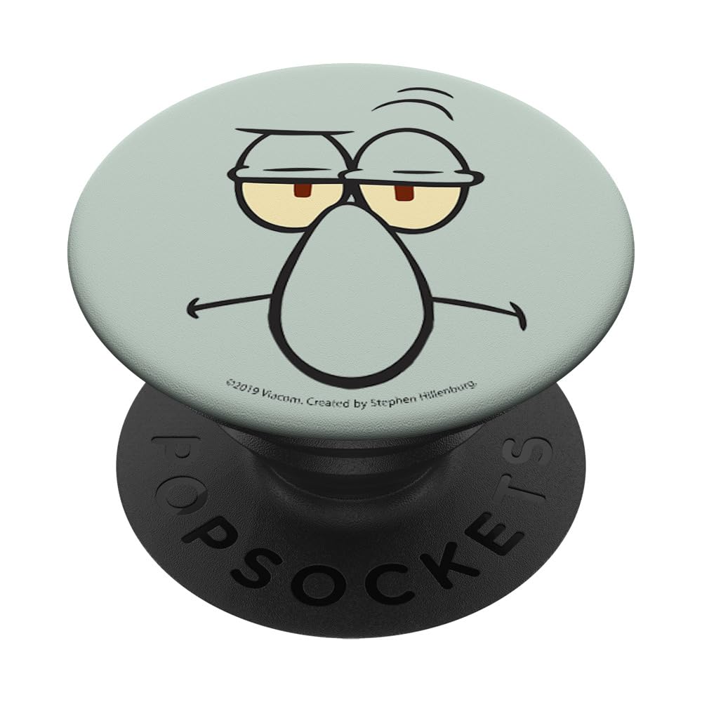 SpongeBob SquarePants Squidward Tentacles PopSocket - Expandable Phone Grip & Stand for iPhone, Samsung, Smartphones - Perfect for Selfies, Watching Videos, and Secure Phone Handling