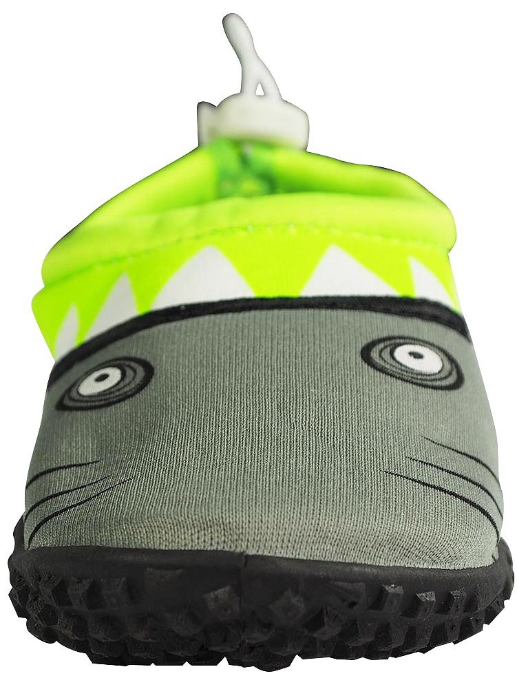 NORTY Wave Aqua Sock Water Shoes for Kids - Quick-Dry Swim Shoes for Beach, Pool & Water Sports - Non-Slip Sole for Safety - Shark Design - Perfect for Swimming, Surfing & Outdoor Activities