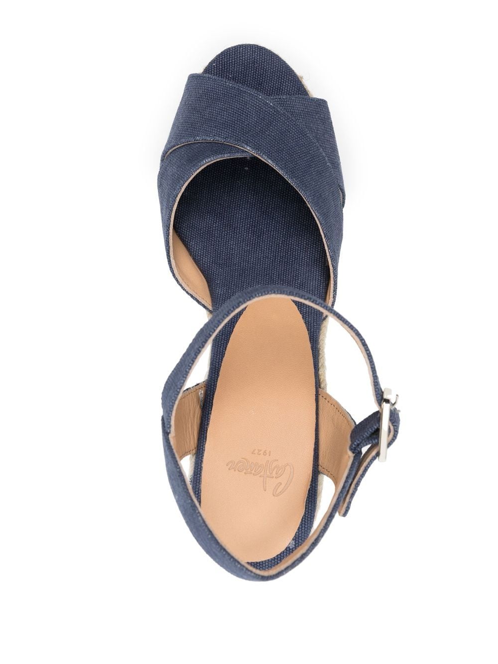 Castaner Blue Leather Espadrille Sandals - Comfortable & Stylish Summer Shoes for Women - Perfect for Beach, Vacation, and Casual Outings