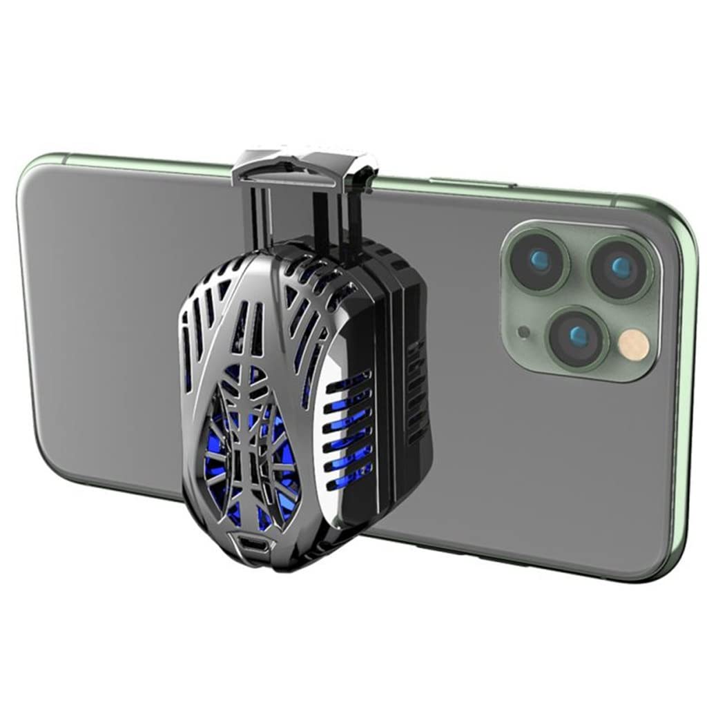 Universal Phone Cooler - Portable Mobile Phone Radiator & Heat Sink with Cooling Fan for Gaming - Compatible with Most Smartphones - Perfect for Gaming, Streaming & Long Phone Usage Sessions