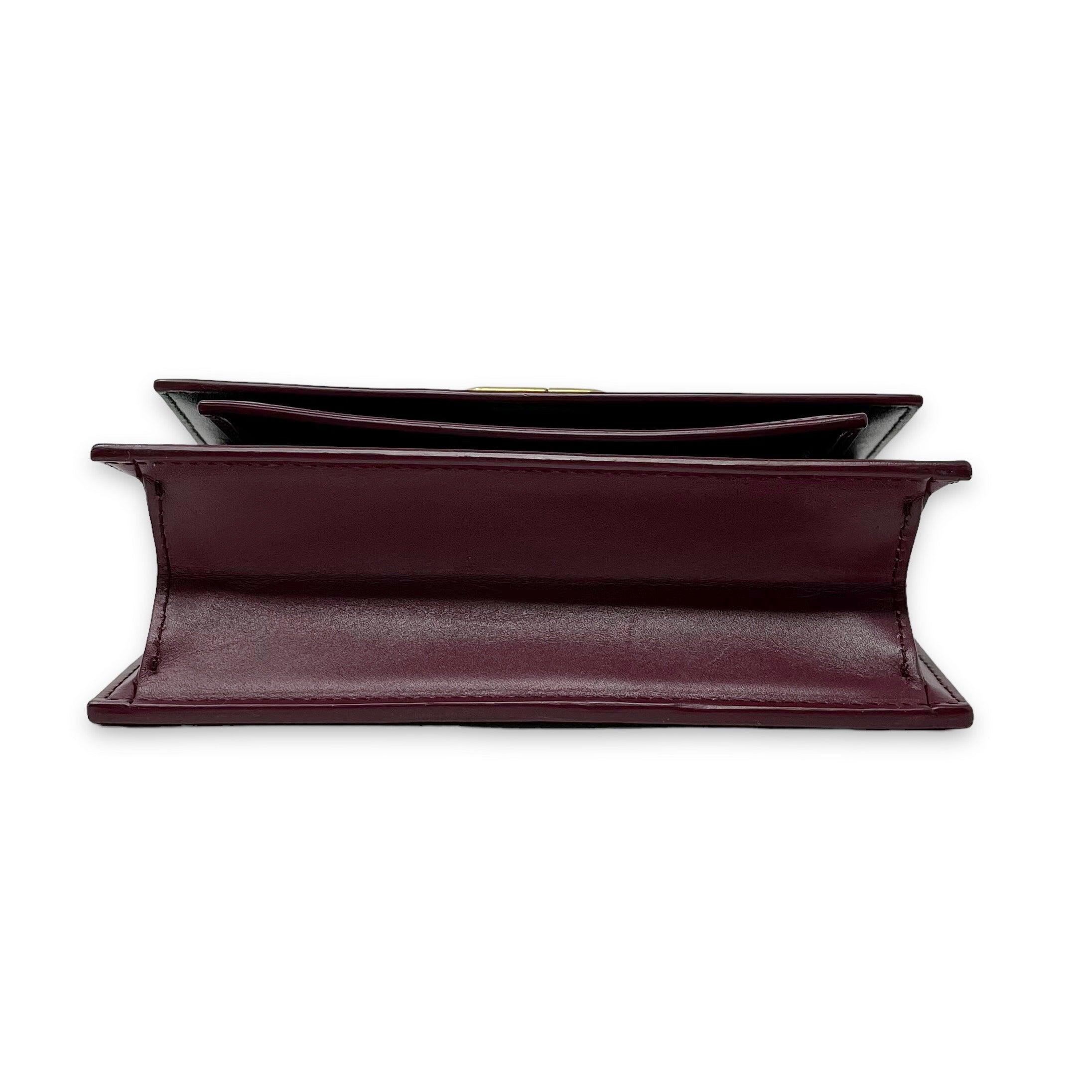 Balenciaga Burgundy Sharp XS Crossbody Bag - Stylish & Compact Luxury Handbag for Women | Perfect for Parties, Date Nights & Everyday Use