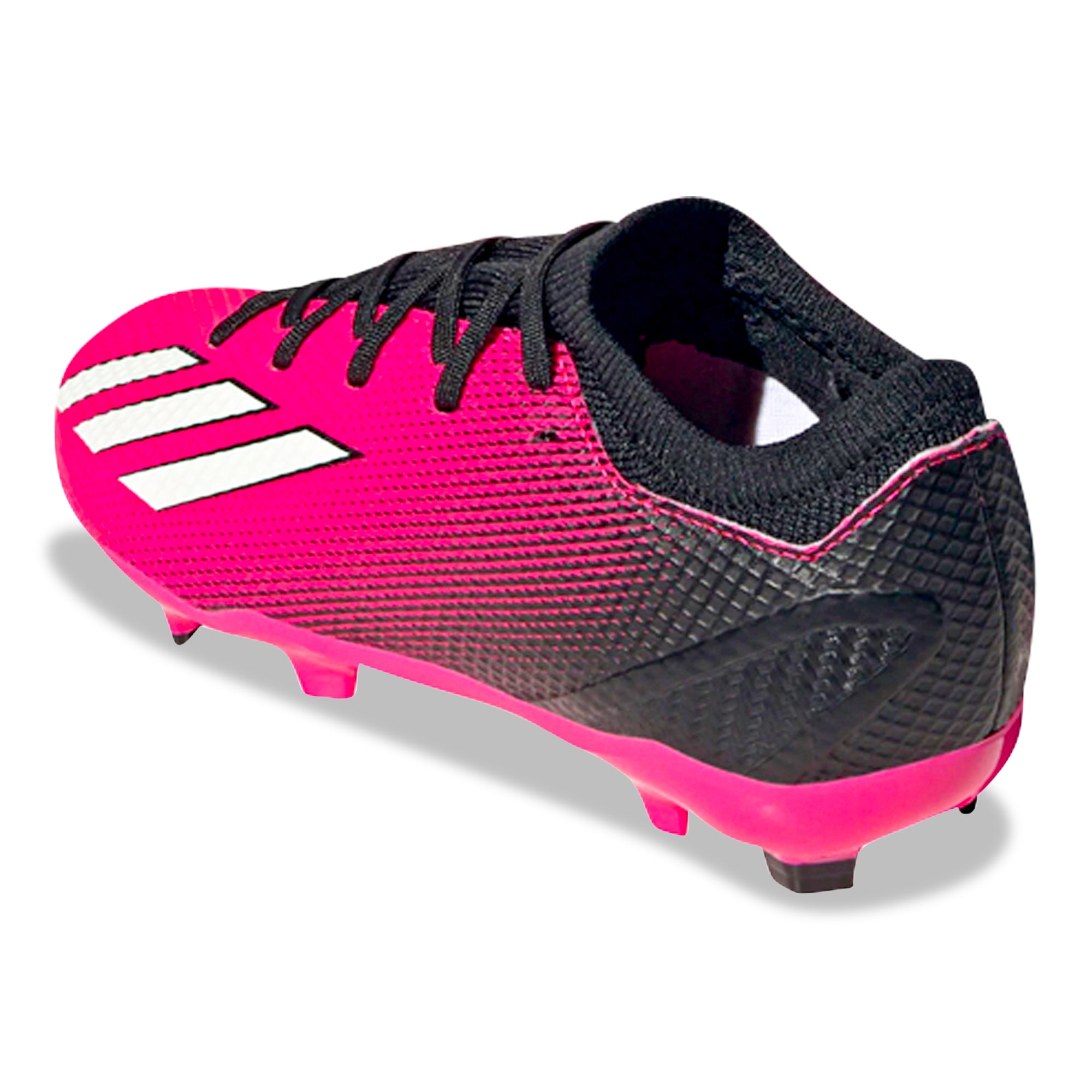 Adidas Jr. X Speedportal.1 Firm Ground Soccer Cleats for Kids - Team Shock Pink/Black - Youth Football Shoes for Artificial Grass & Turf Fields - Perfect for Training & Matches