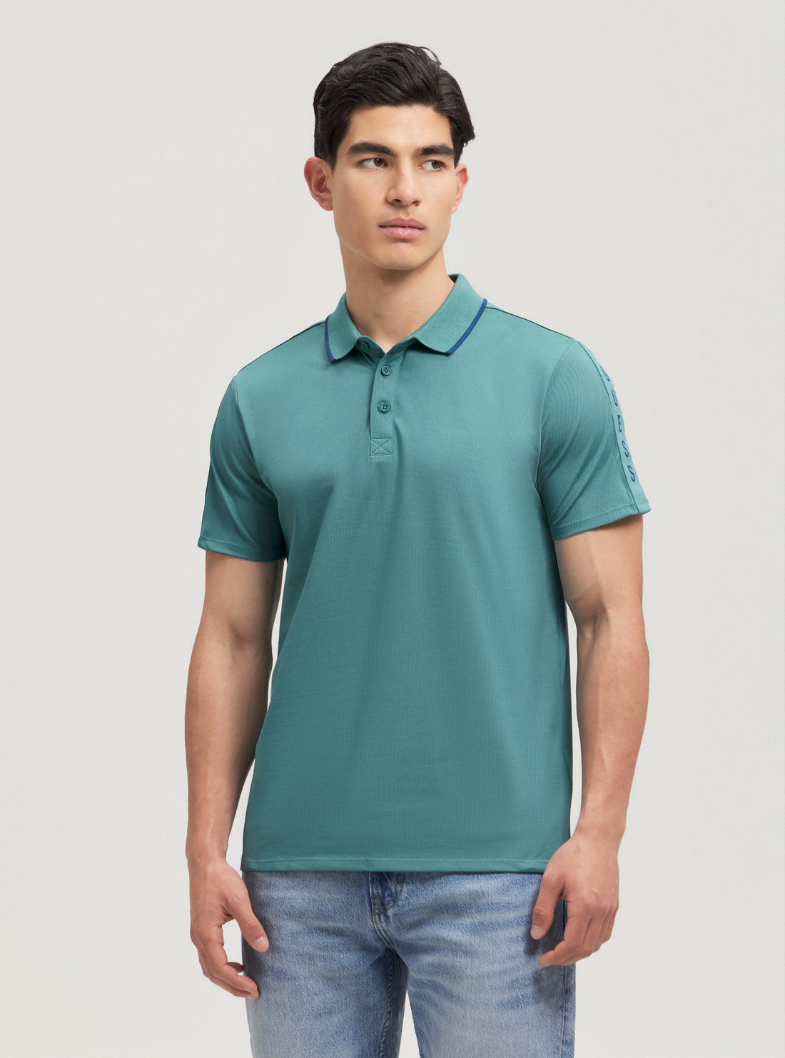 Premium Blue Paul Pique Polo Shirt for Men - Breathable Cotton Golf & Casual Wear - Perfect for Office, Golfing & Outdoor Activities