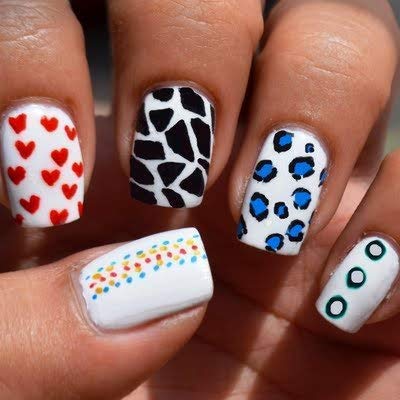 APOEM Acrylic Artificial Nails for Women - 12-Piece Set with Glue & Brush (3 Styles, Multi-Color) - Perfect for Parties, Weddings & Daily Nail Art