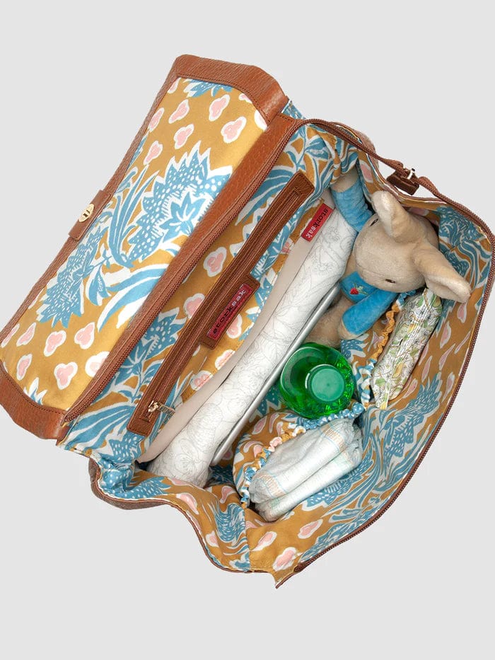 Storksak St James Genuine Leather Diaper Bag for Moms - Perfect for Baby Essentials, Travel & On-the-Go Parenting