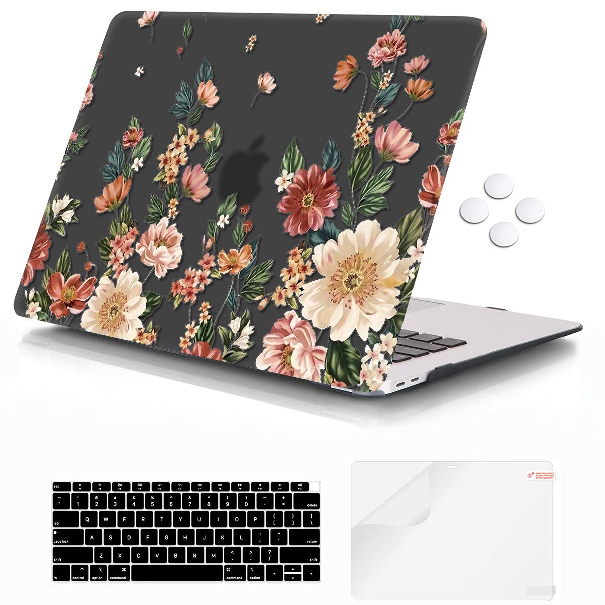 iCasso MacBook Air 13 Inch Case (2018-2020 Models A2337 M1/A1932/A2179) - Durable Hard Shell Protective Cover with Retina Display & Touch ID Compatibility - Perfect for Work, Travel and School Use