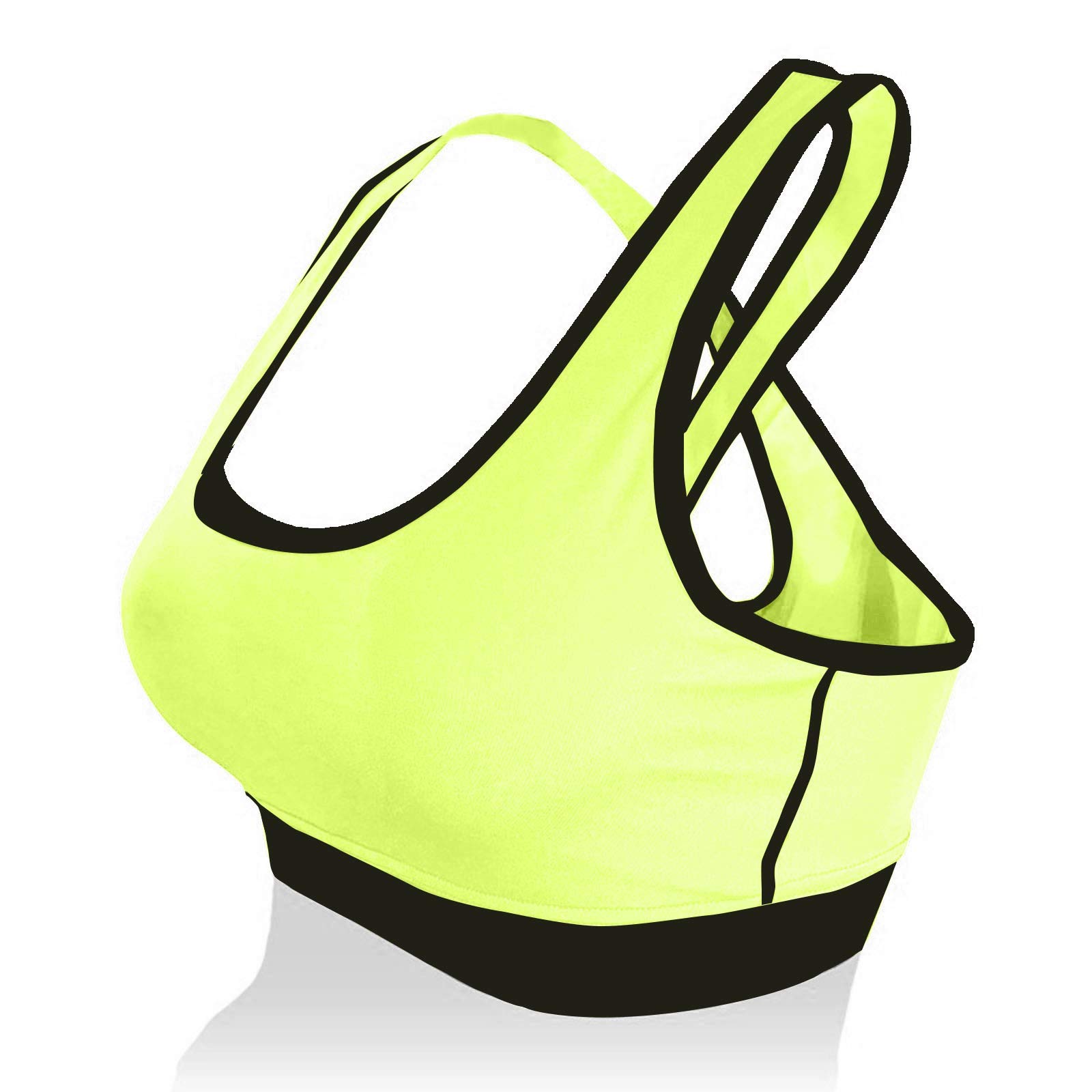 Women's Fit Sports Cross Strap Yoga Bra - Breathable Workout Crop Top for Running, Gym & Fitness - Perfect for Yoga, Pilates & High-Intensity Training