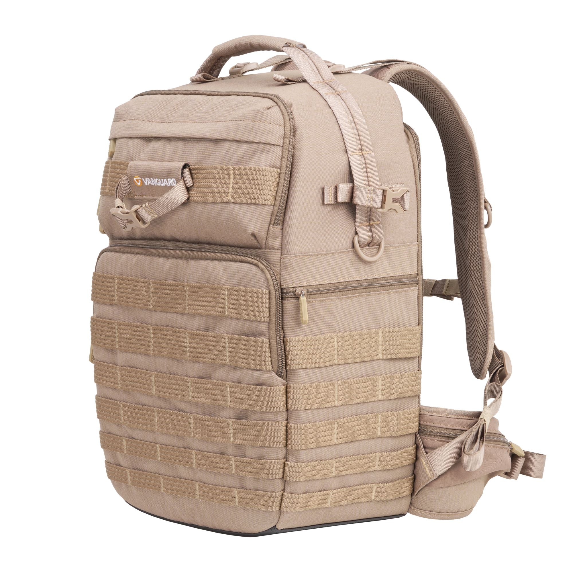 VEO RANGE T 48 BG Backpack - Lightweight Travel Hiking Daypack for Men & Women, Water-Resistant Beige Outdoor Backpack - Perfect for Camping, Hiking, School & Daily Commute