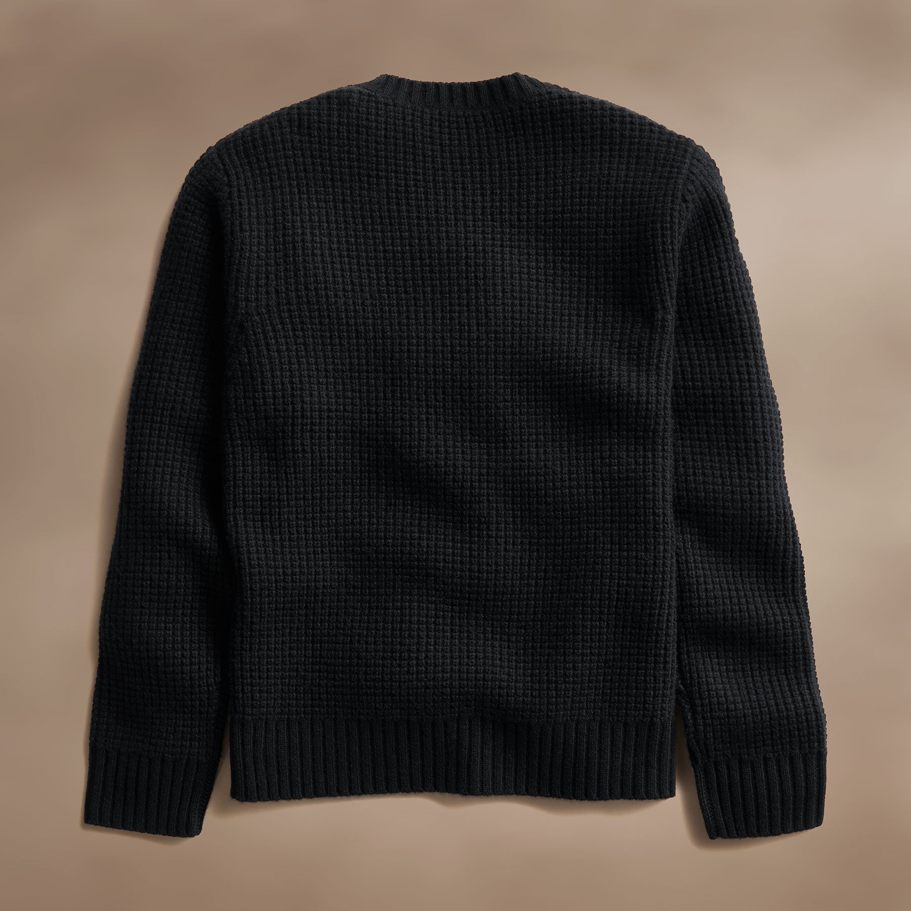 Waffle Knit Sweater for Women - Soft & Cozy Black Pullover | Perfect for Fall, Winter & Casual Outfits