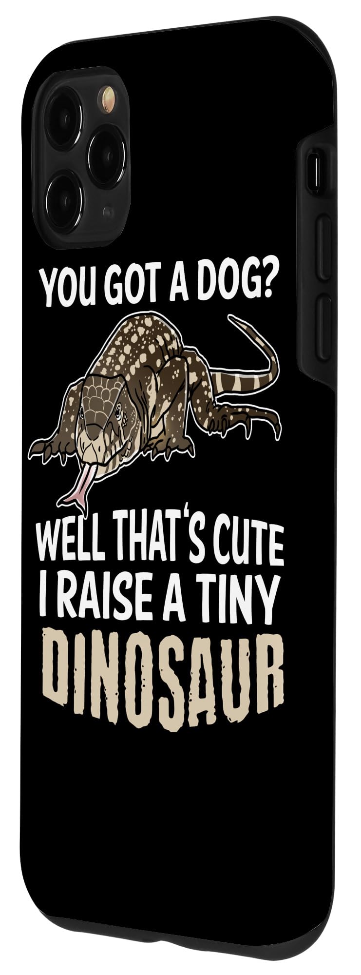 Funny Argentine Black and White Tegu Lizard iPhone 11 Pro Max Case - Protective Cover for Apple iPhone 11 Pro Max - Perfect for Reptile Lovers & Unique Gift Idea