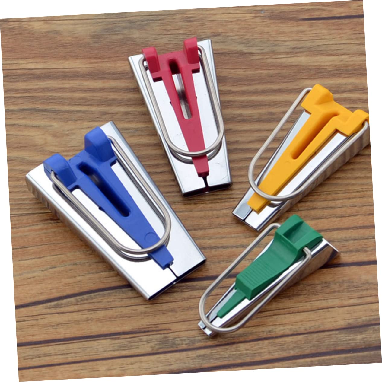Tofficu Bias Tape Maker Tool Kit - 5 Sizes Fabric Sewing & Quilting Supplies for DIY Bias Binding Tape - Perfect for Quilting, Dressmaking, and Craft Projects