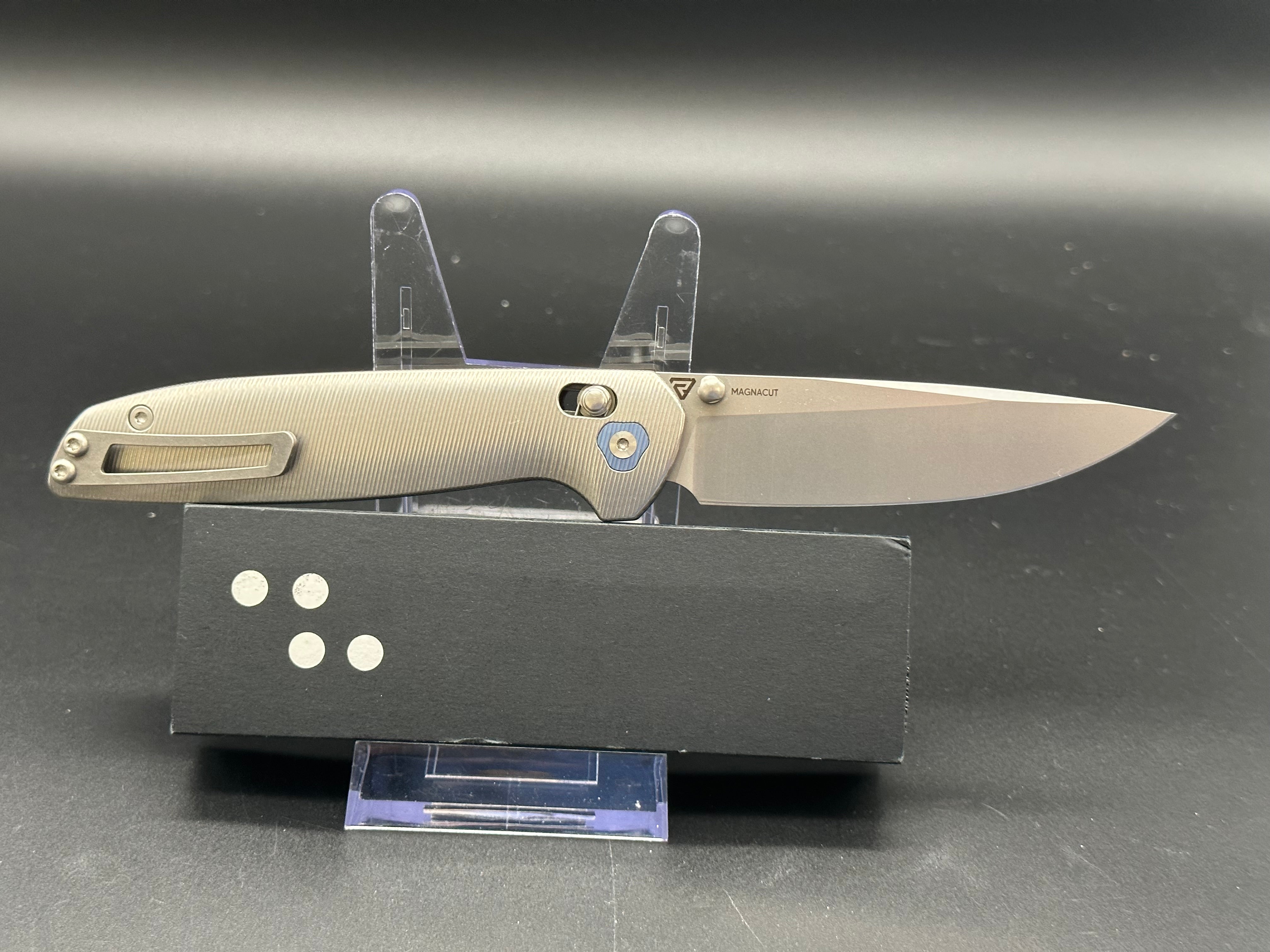 Tactical Knife Company Maverick Titanium Folding Pocket Knife - EDC, Outdoor Survival, Camping & Hiking Gear