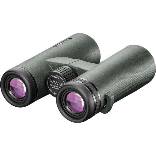Hawke Sport Optics 10x42 Frontier APO Binoculars - High Performance Waterproof Binoculars for Hunting, Bird Watching & Outdoor Adventures (Green)