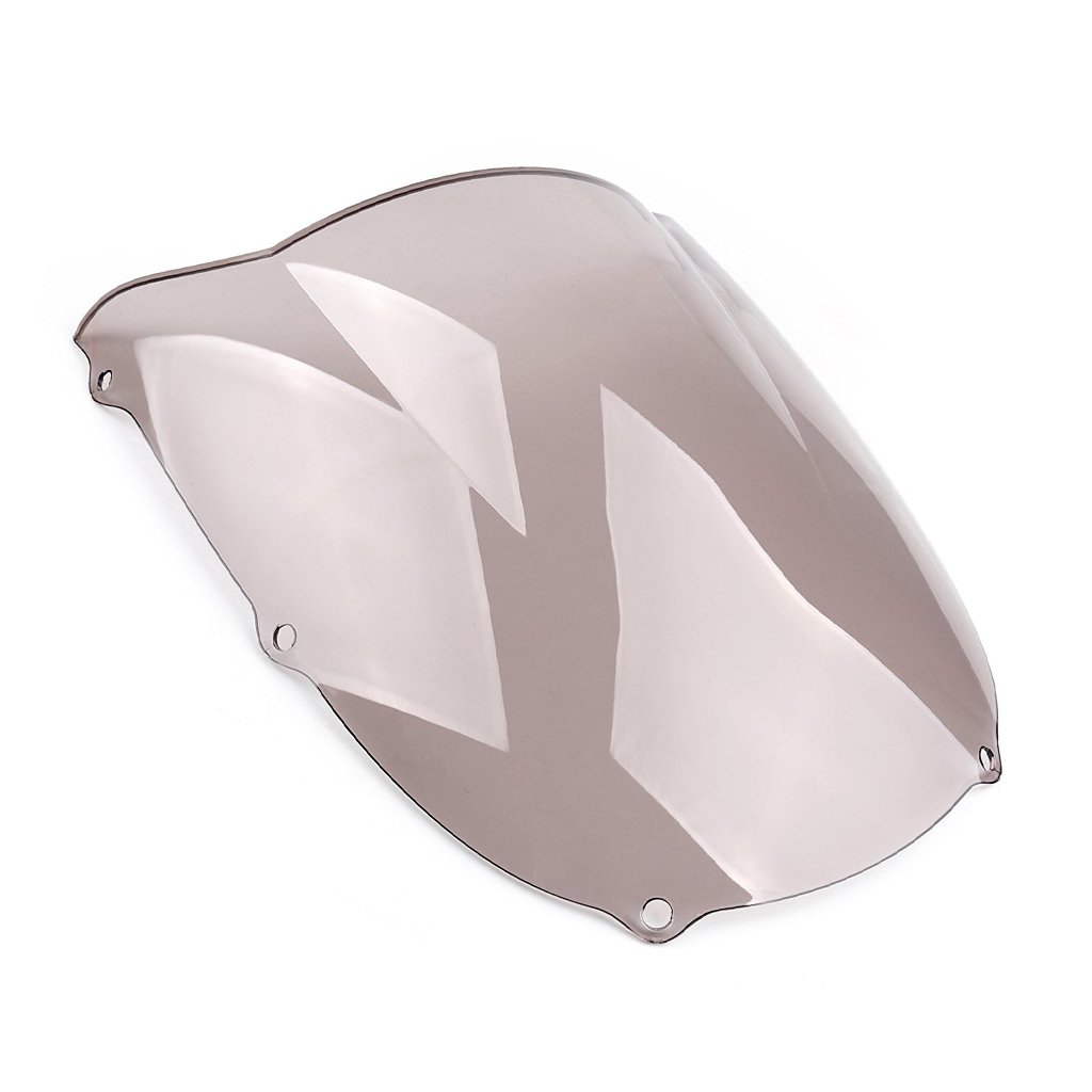 Ninja ZX6R 1998-1999 Double Bubble Windscreen Windshield (Smoke) - High-Performance Motorcycle Wind Protection for Sport Riding & Touring