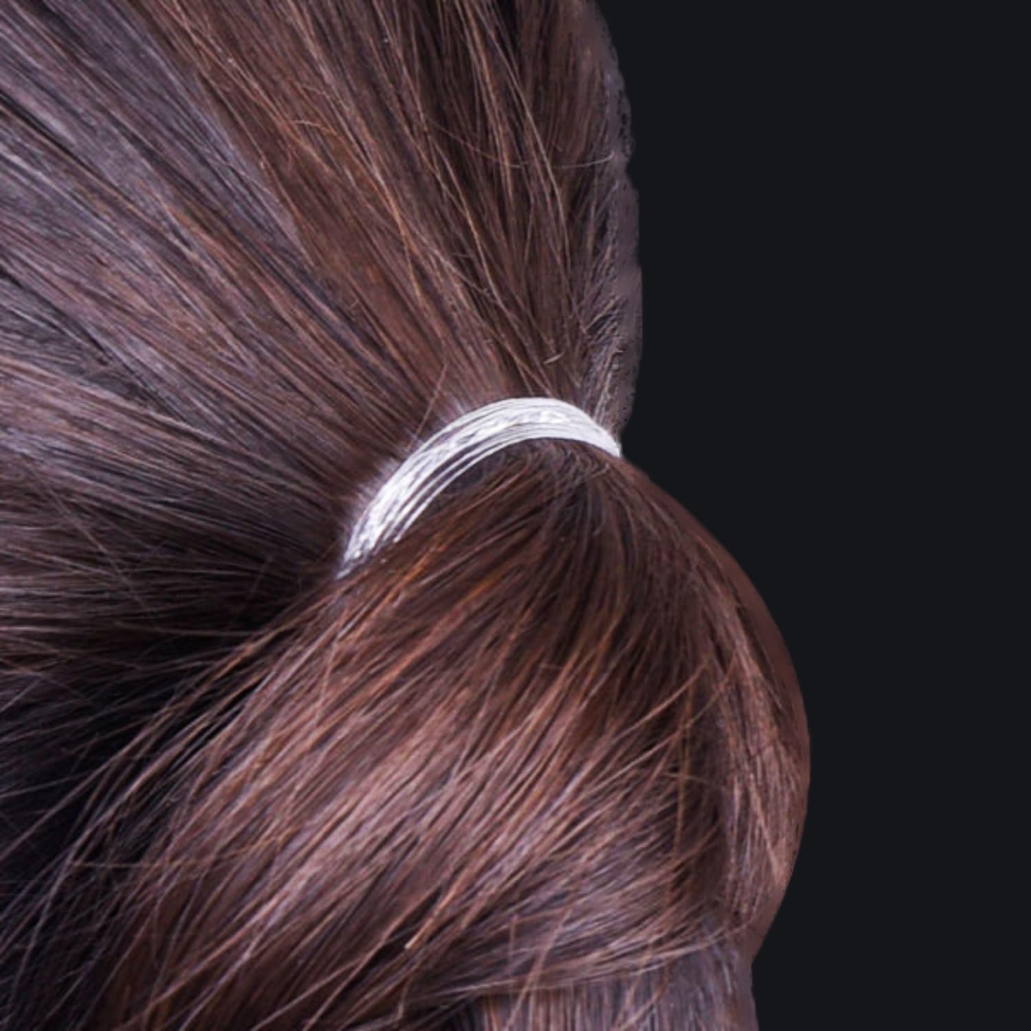 250 Clear Elastic Hair Bands - Soft Polyurethane Hair Ties for Women & Girls, No-Slip Small Hair Rubber Bands for Ponytails, Braids & Everyday Styling
