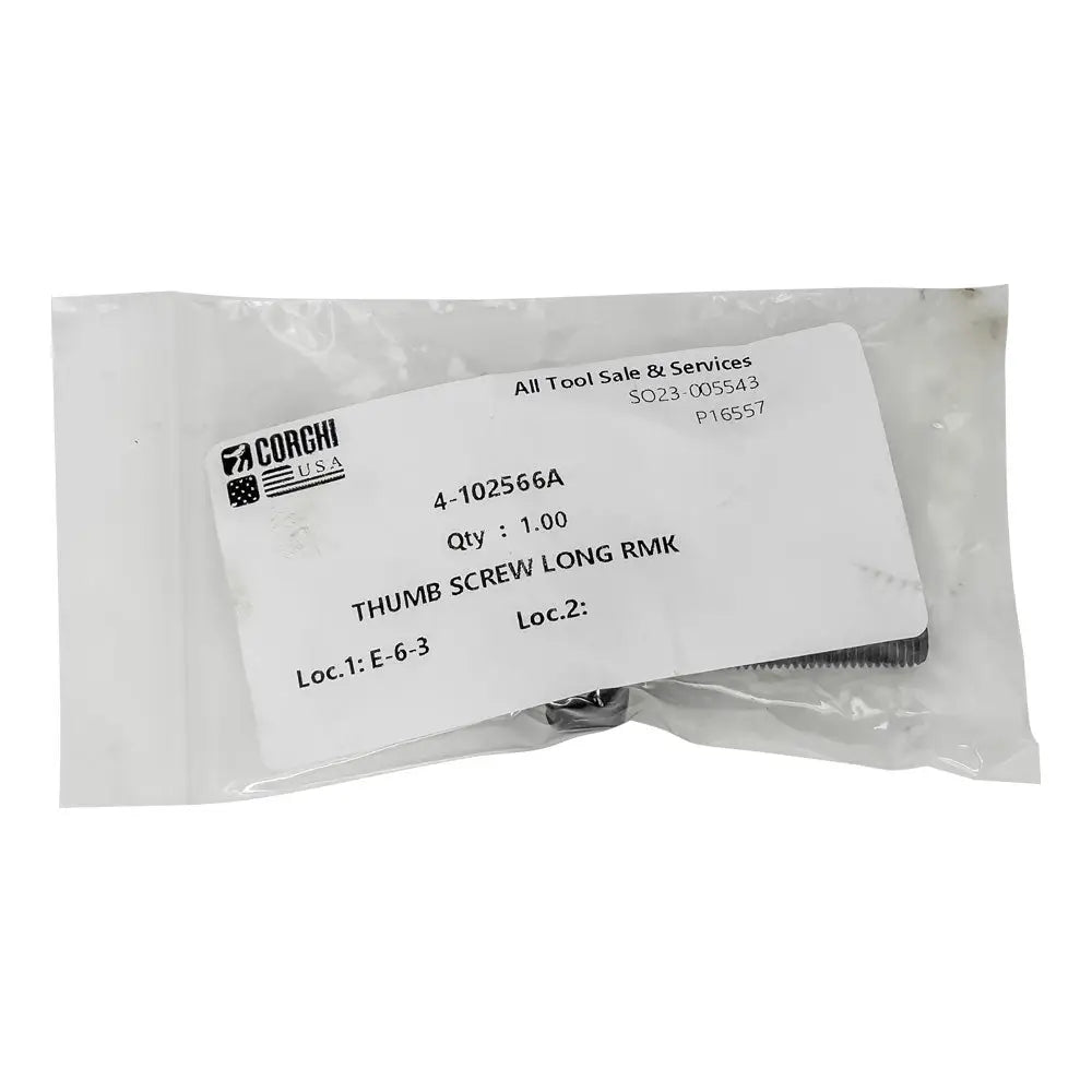 Corghi OEM Long Thumb Screw for RMK Adapter (4-102566) - Replacement Part for Automotive Tools - Perfect for Vehicle Maintenance and Repair Shops