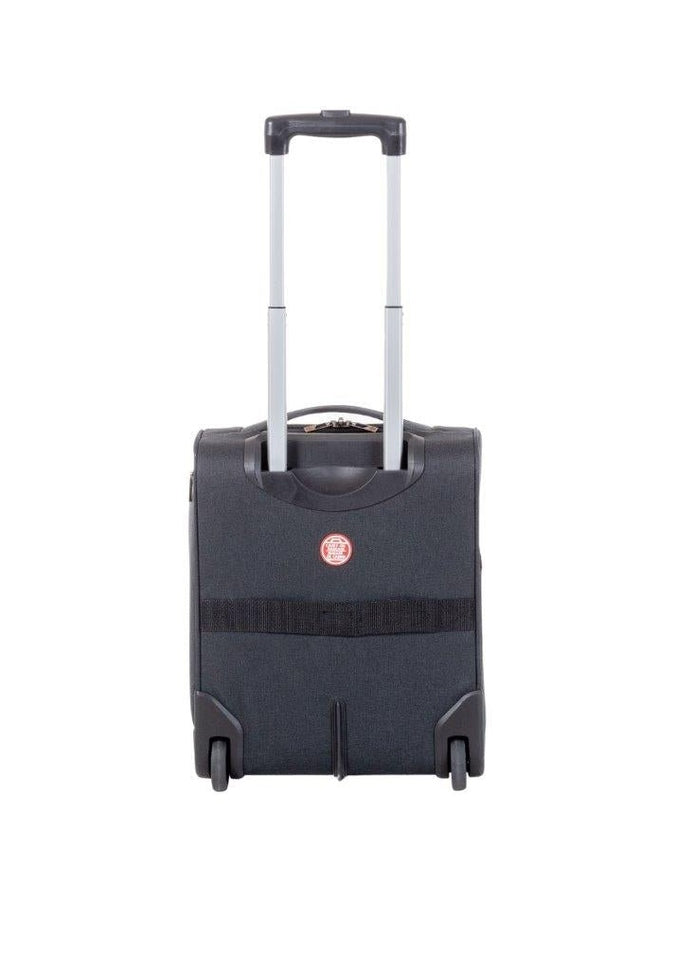 Air Canada Soft Side Underseat Carry-On Luggage - Charcoal Gray Compact Travel Bag for Airplane Cabin Storage | Perfect for Business Trips & Weekend Getaways