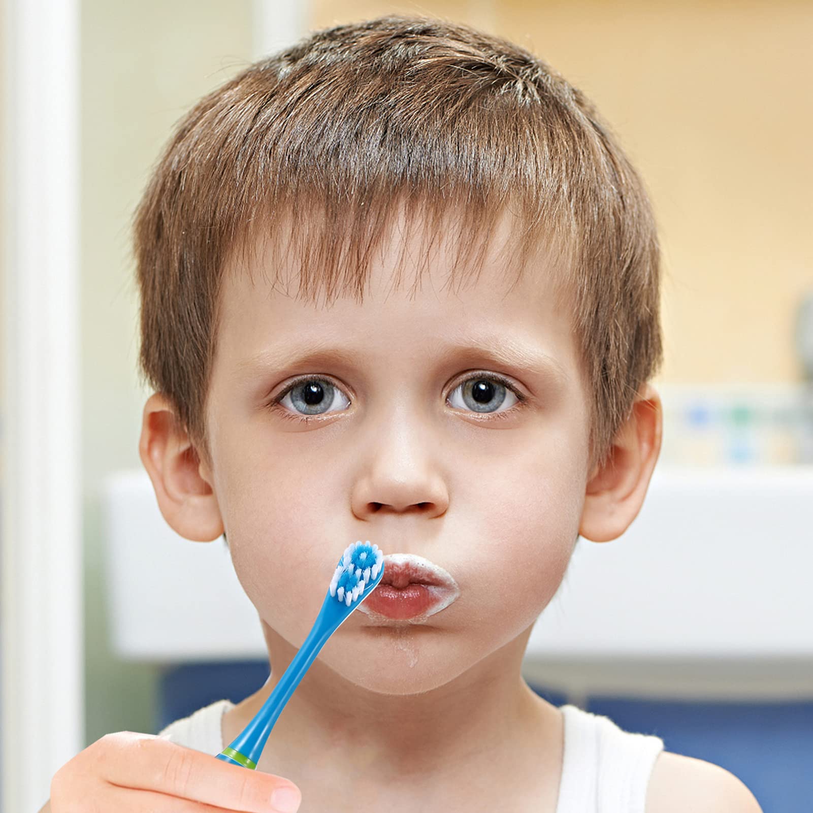 Healifty Kids Electric Toothbrush Set - Battery Powered Toothbrush for Boys & Girls with 3 Color Options - Perfect for Home, Travel & School Dental Care