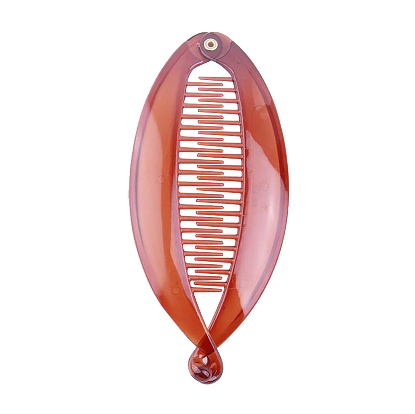 5.5 Inch French Banana Clip Hair Comb - Classic Girls Updo Ponytail Holder for Thick Hair | Flexible Interlocking Banana Combs for Volume & Styling | Durable Women's Hair Accessories for Parties, Weddings & Everyday Use