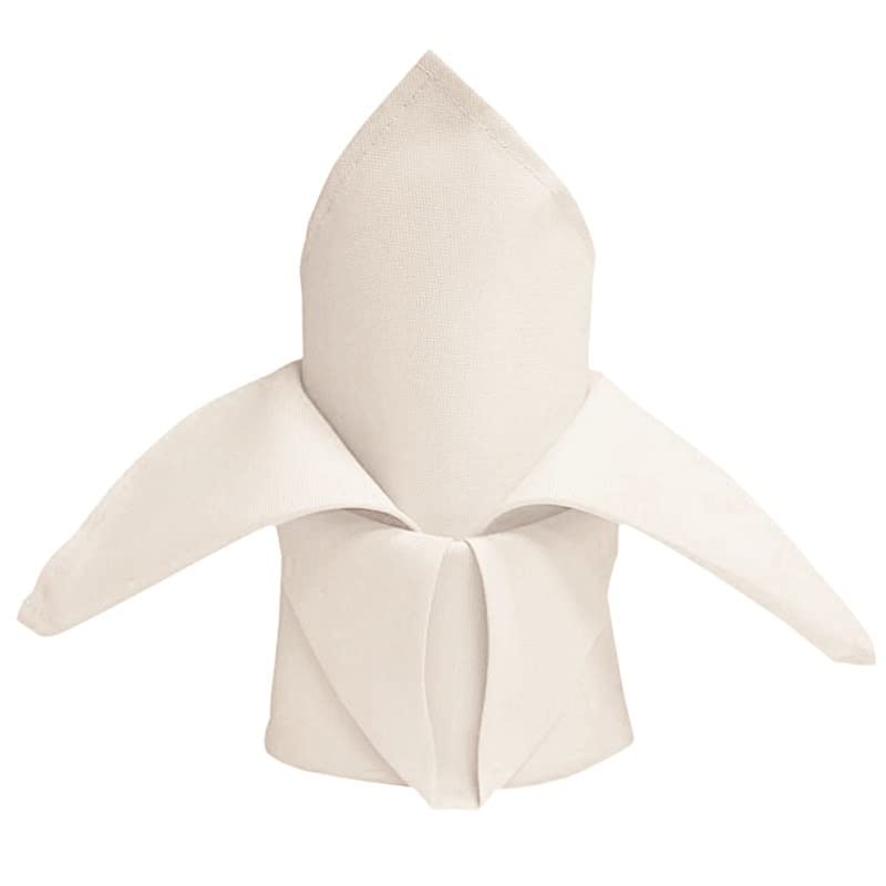 60-Pack 20-Inch Beige Polyester Dinner Napkins for Wedding, Party, Events & Restaurant Use - Elegant Disposable Table Linens for Home Decor & Special Occasions