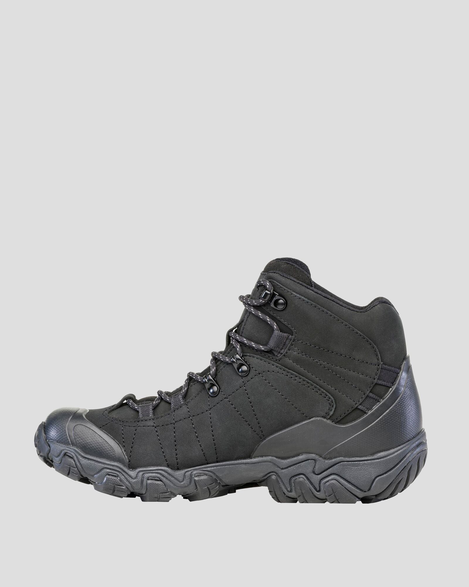 Oboz Bridger Mid Waterproof Hiking Boots for Men - Wide Width, Black Sea - Durable Outdoor Footwear for Hiking, Backpacking & Trail Adventures