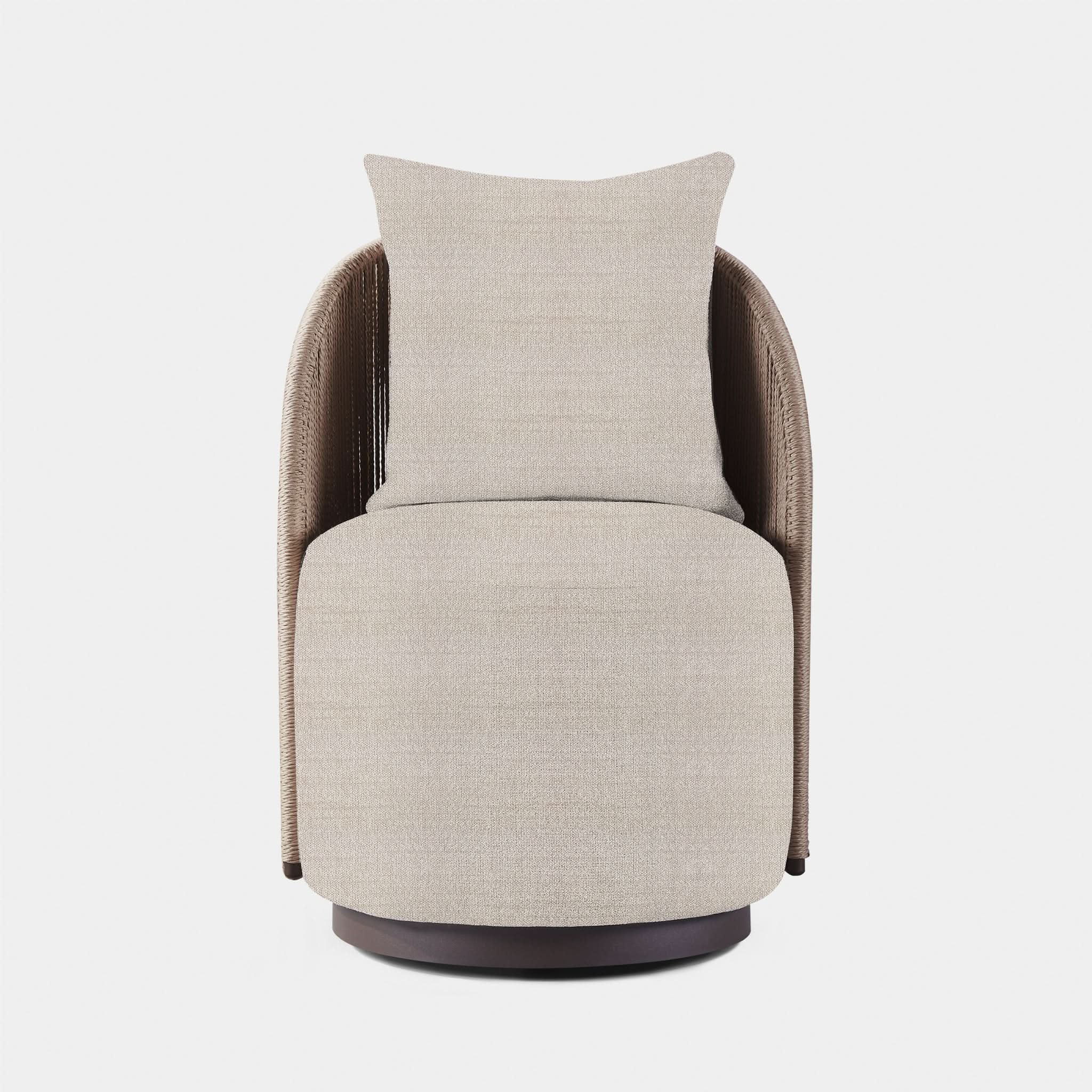 Milan Swivel Dining Chair - Modern Upholstered Kitchen Counter Stool with 360° Rotation - Perfect for Dining Room, Kitchen Island, Bar & Breakfast Nook