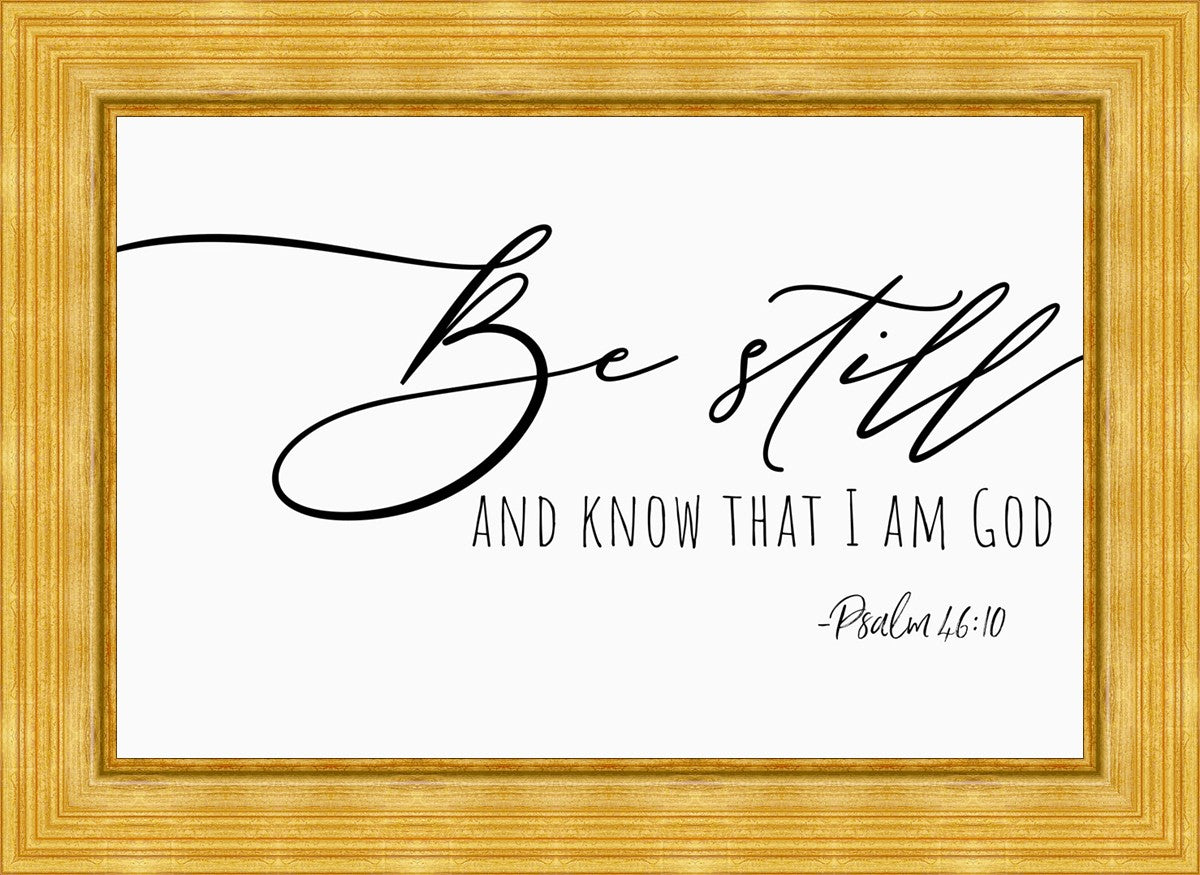 Be Still By Paige Tilly - Inspirational Wall Art Decor for Home & Office - Perfect for Living Room, Bedroom or Gift Giving