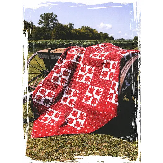 Red & White Gatherings Quilts Pattern Book - DIY Quilting Guide for Beginners & Experts | Perfect for Home Decor, Gifts & Craft Projects