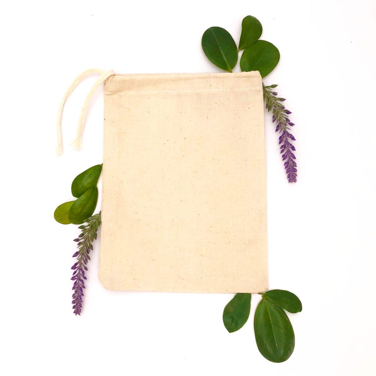 100% Cotton Laundry Bags 24x34 Inches - Reusable Muslin Drawstring Storage Pouches for Clothes, Produce & Organizing (Pack of 100) - Perfect for Travel, Camping & Eco-Friendly Home Use