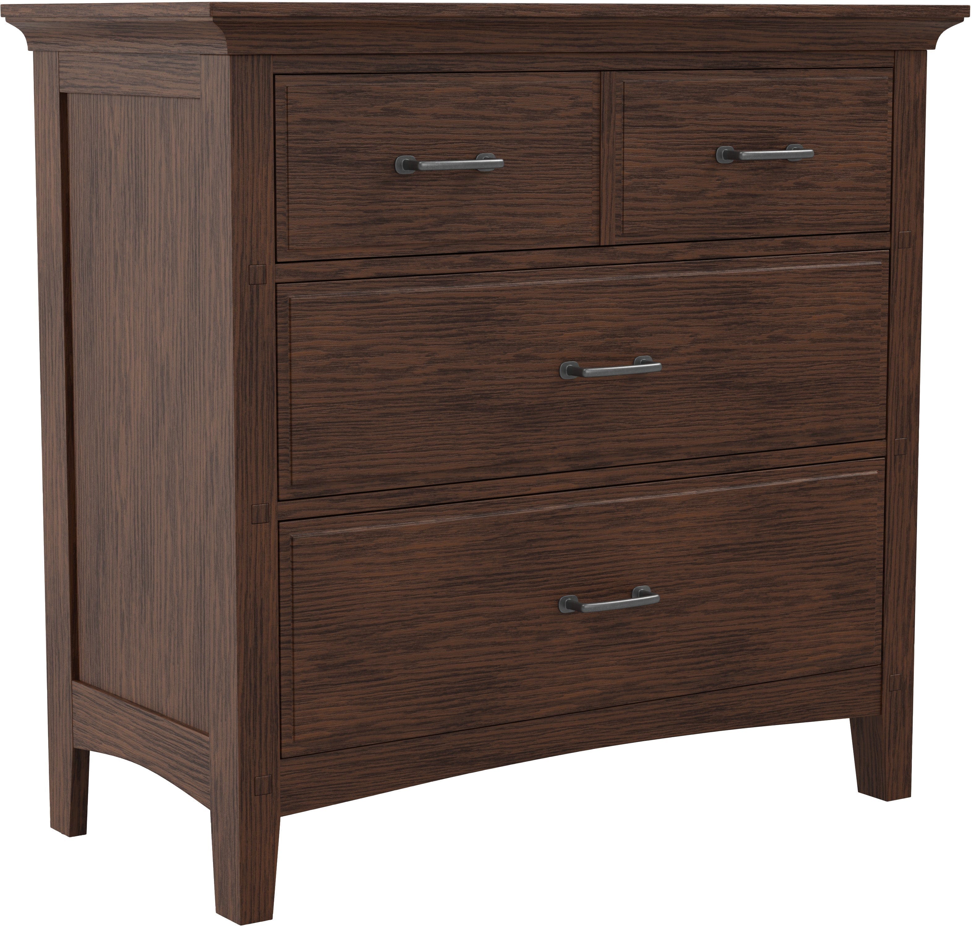 Office Star Modern Mission 3-Drawer Chest [BP 4201 04K] - Stylish Storage Solution for Home Office, Bedroom, or Dorm Organization