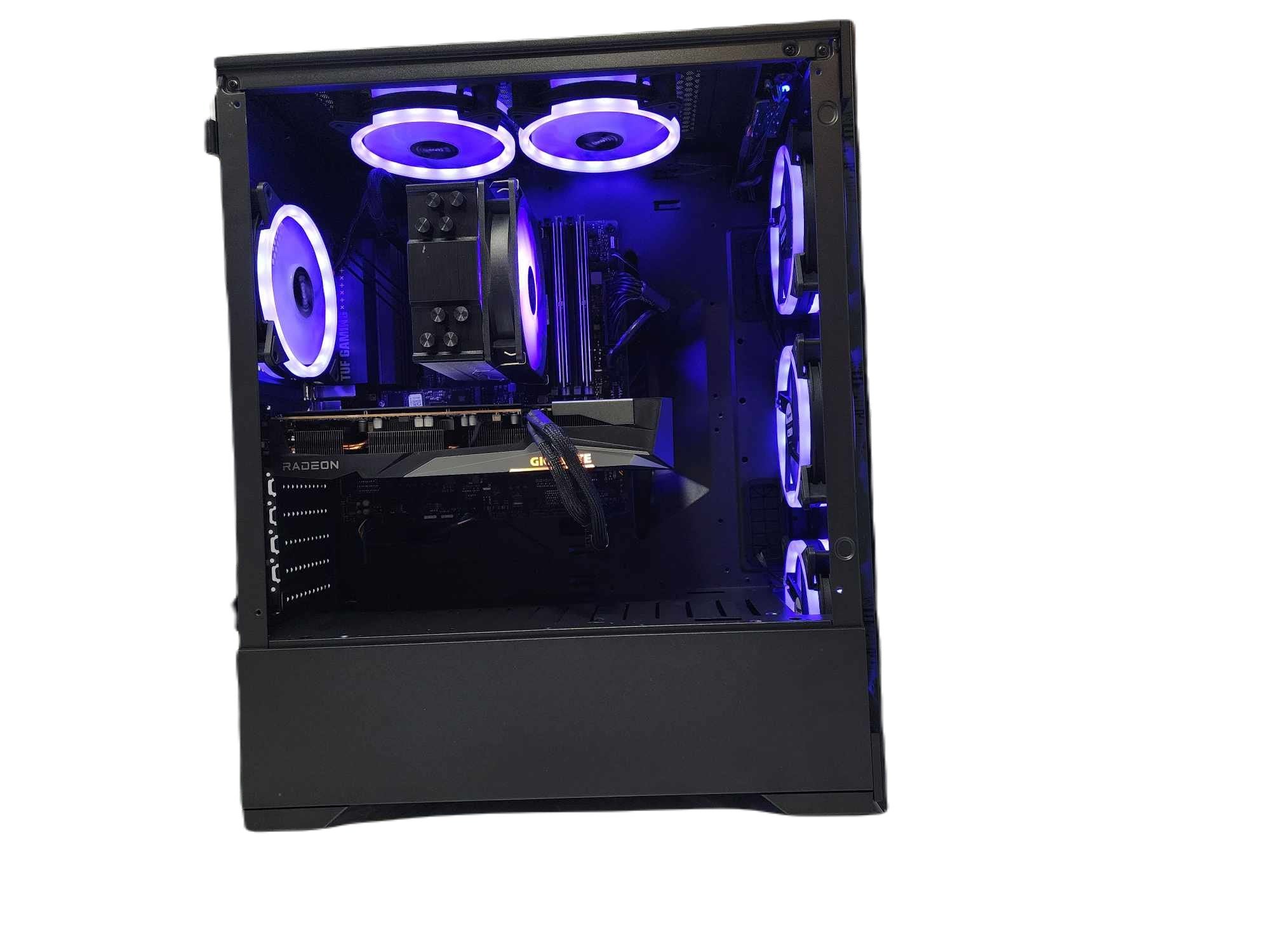 Custom Gaming PC Desktop Computer - AMD Ryzen 9 9900X3D, 1TB SSD, RX 6600 XT 16GB, Black Vog A620M - Ultimate Gaming & Streaming Setup for Esports & 4K Gaming